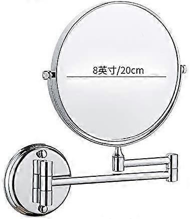 Makeup Mirror Wall Mounted Folding Telescopic Double-Sided Magnifying Bathroom Hotel Use