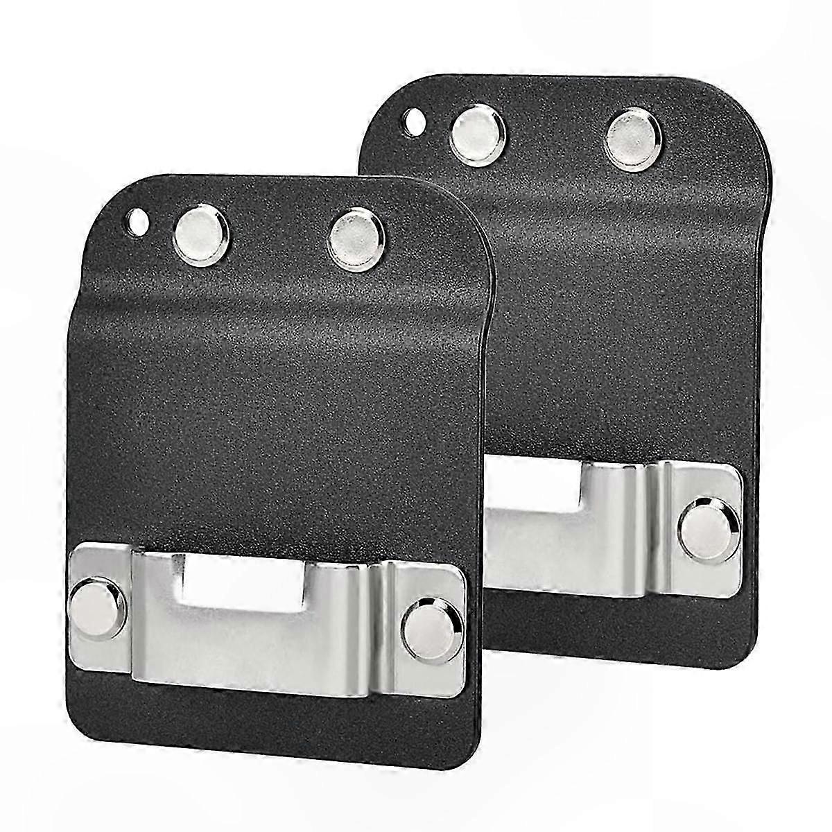 2-Pack Tape Measure Holders, Low-Profile Belt Clips for Tool Belts up to 2in, Durable Tape Accessories for Construction & DIY Projects