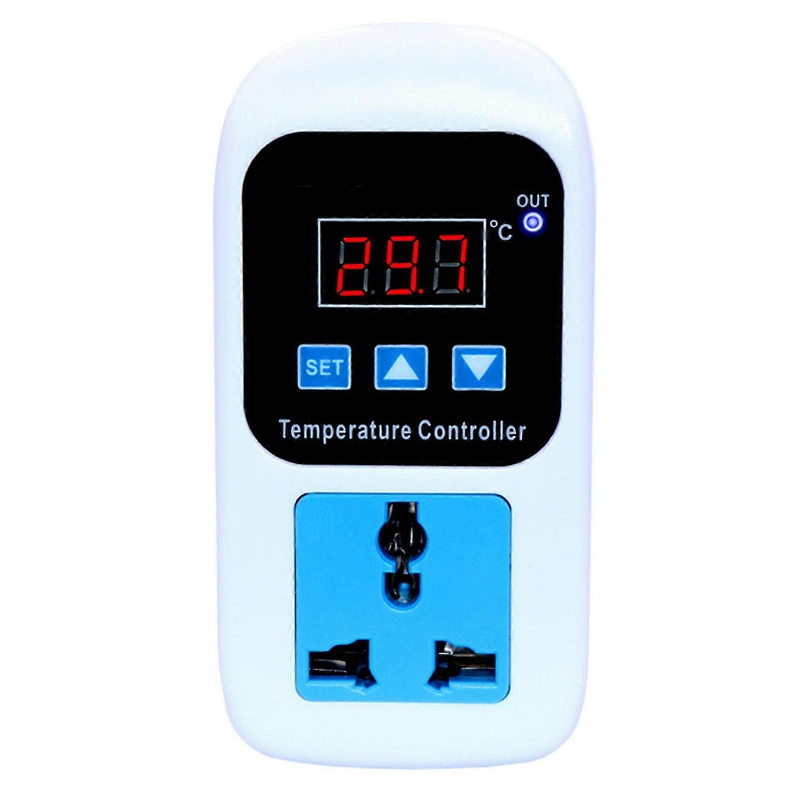 Pet heater Micro Computer Digital Temperature Controller LED Display Thermostat Plug With Heating/Cooling Control Regulator