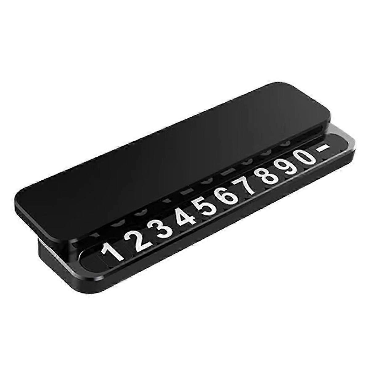 Universal Hidden Phone Number Card Car Temporary Parking Plate Metal Acrylic Car-Styling Auto Accessories A