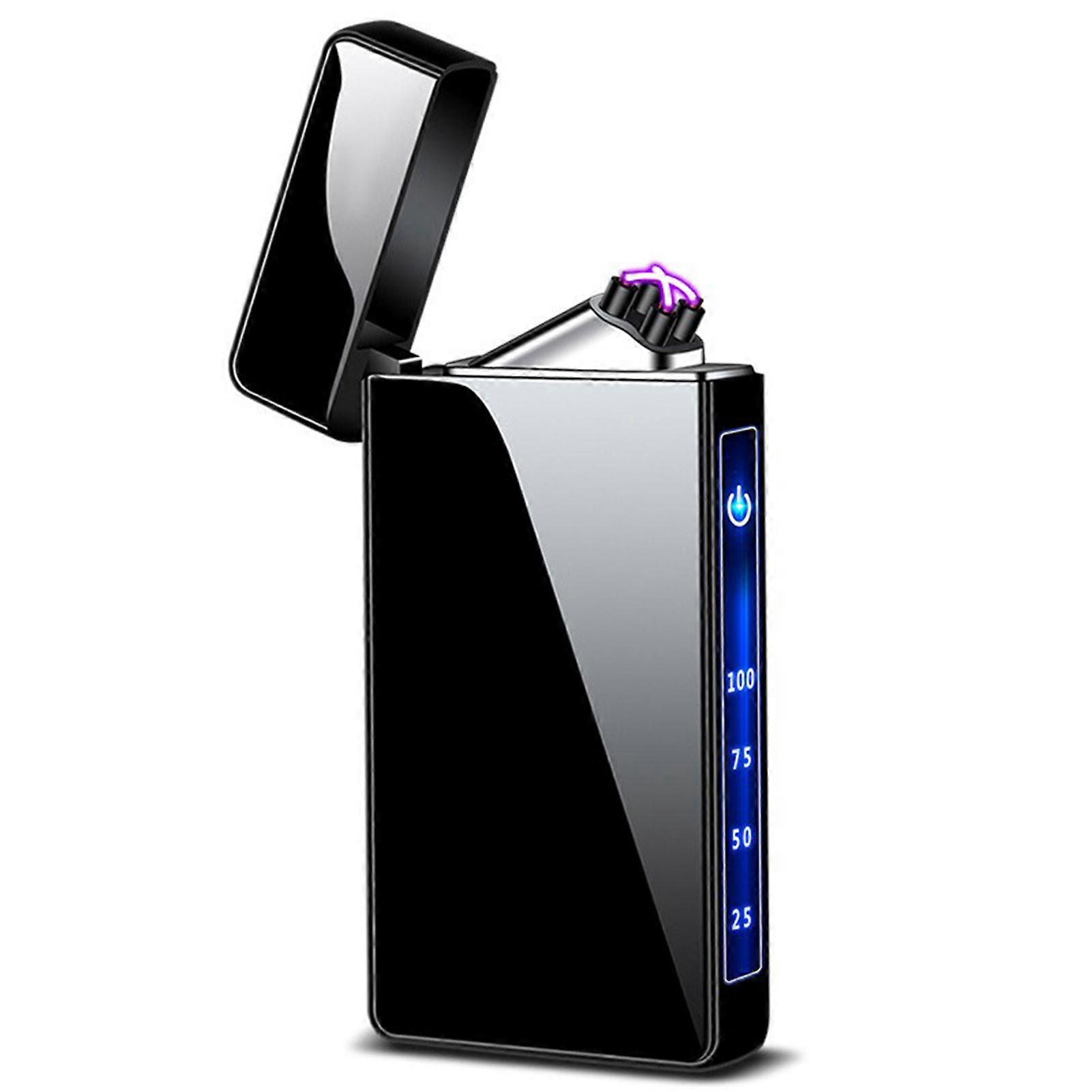 Rechargeable Dual Arc Butane Lighter Windproof Reusable Rechargeable Lighter for Lighter Lover