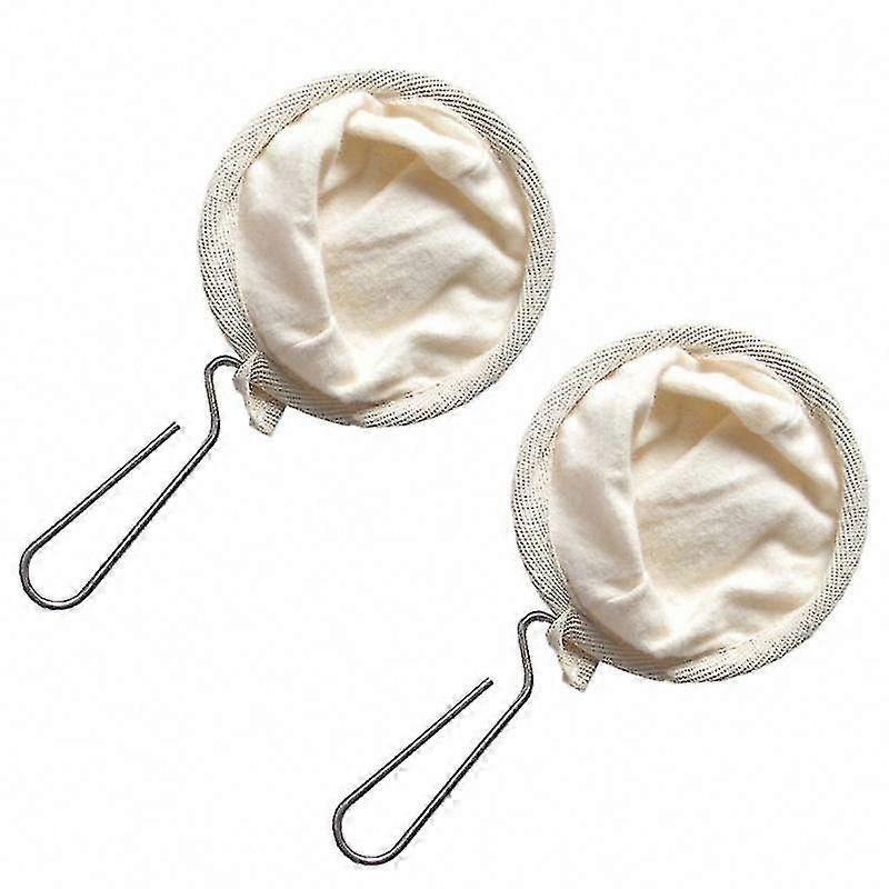 2pcs Flannel Cloth Coffee Strainer for Pour Over Brewing