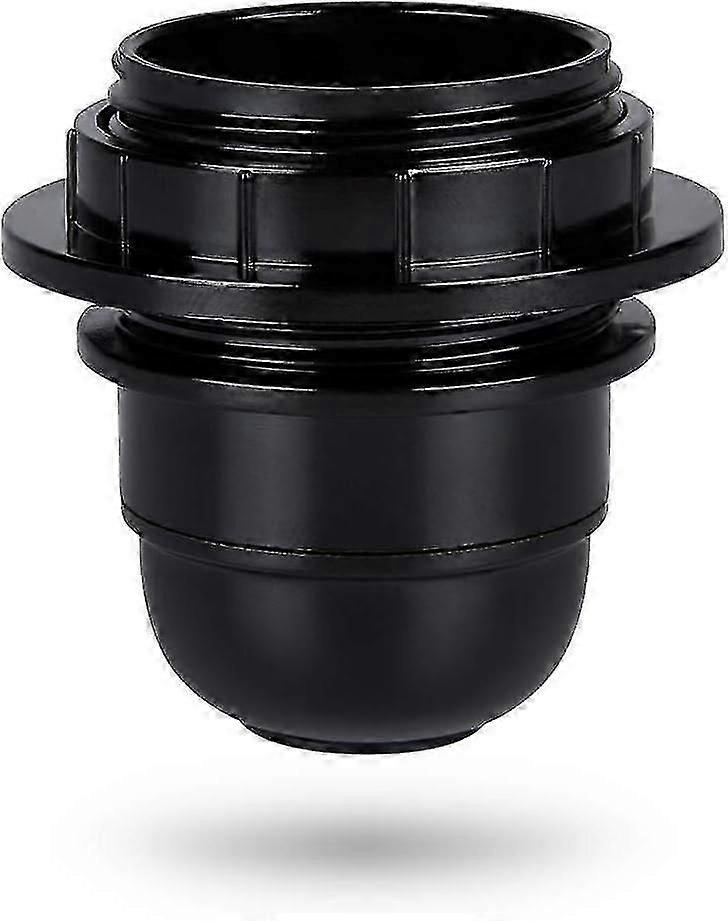 Black E27 Screw Socket - E27 Lamp Socket Plastic Ring - E27 Bulb Socket - E27 Bulb Socket Holder-E27 Bulb Socket