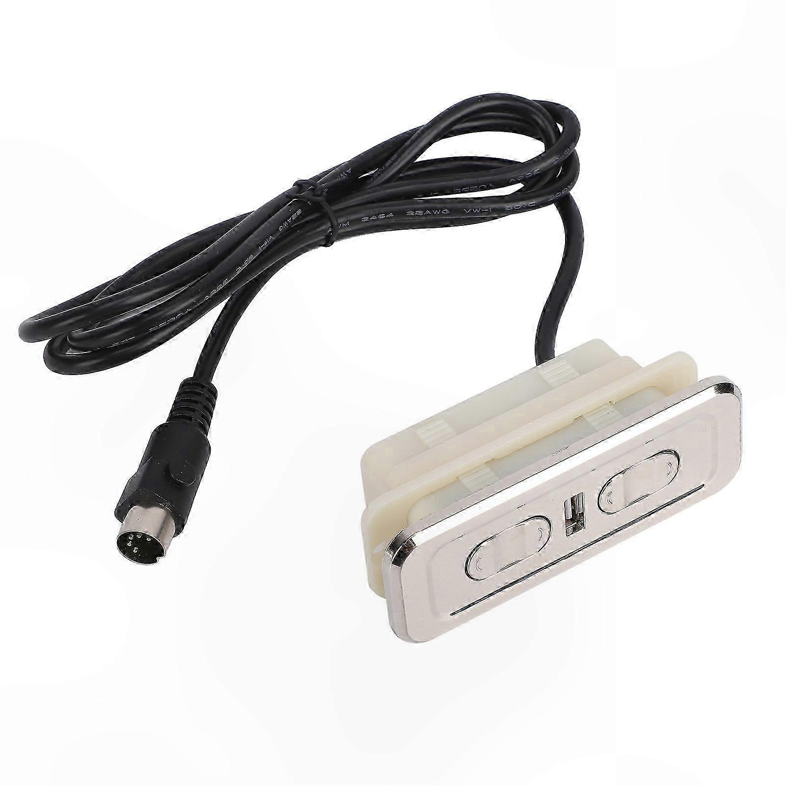USB 5-Pin Electric Sofa Control for Dual Motor Recliners, Compatible with 12V/24V Linear Actuator Systems