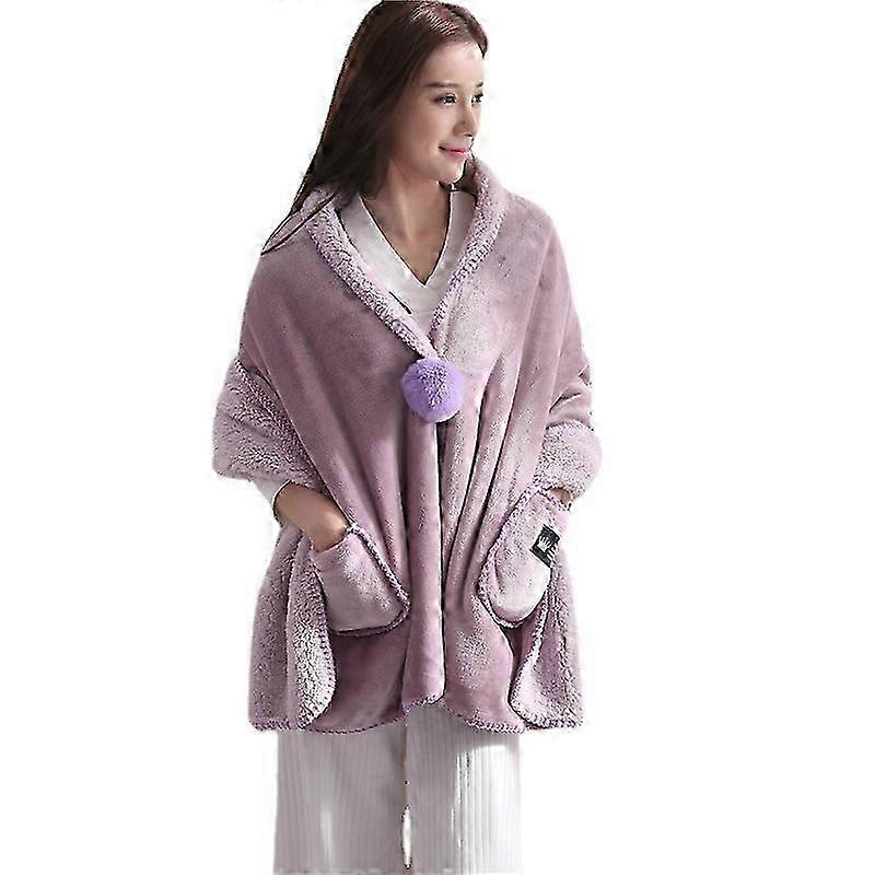 Coperta indossabile Scialle Pile Poncho Coperta
