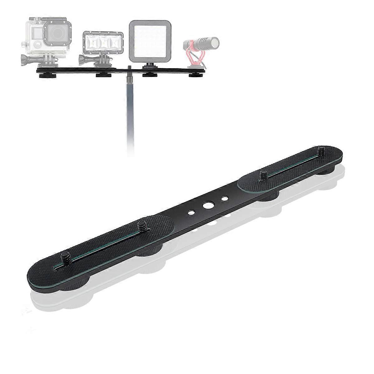 27cm Dual Speedlite Mount Tripod Bracket for DSLR, LED Video Light, Flash Light, 10 Inch Dual Bracket Extension Bar