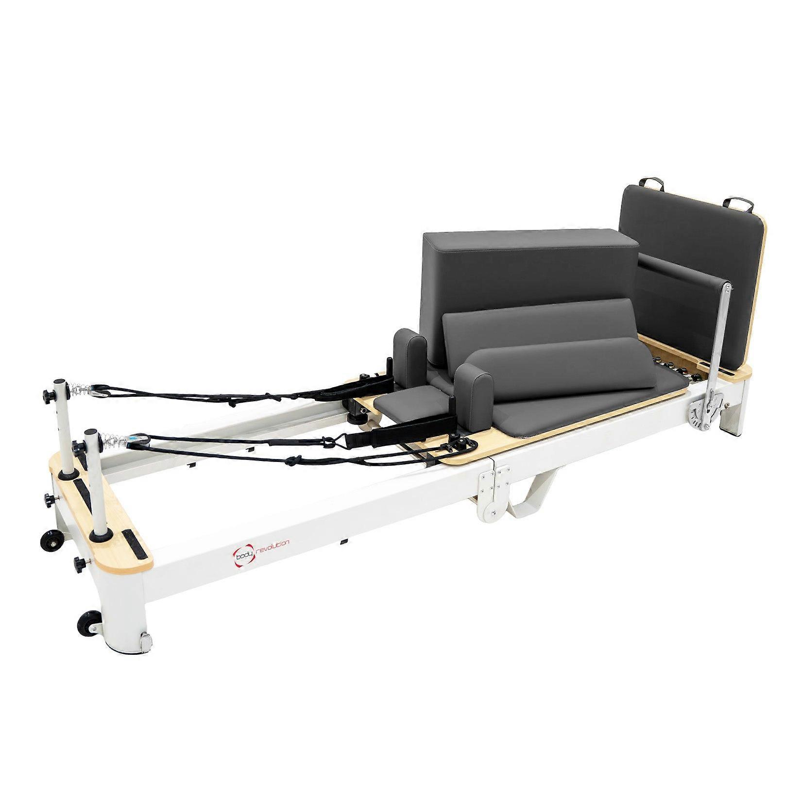 Pilates Reformer Machine Aluminium Frame Multifunctional Portable Folding Bed Adjustable Resistance