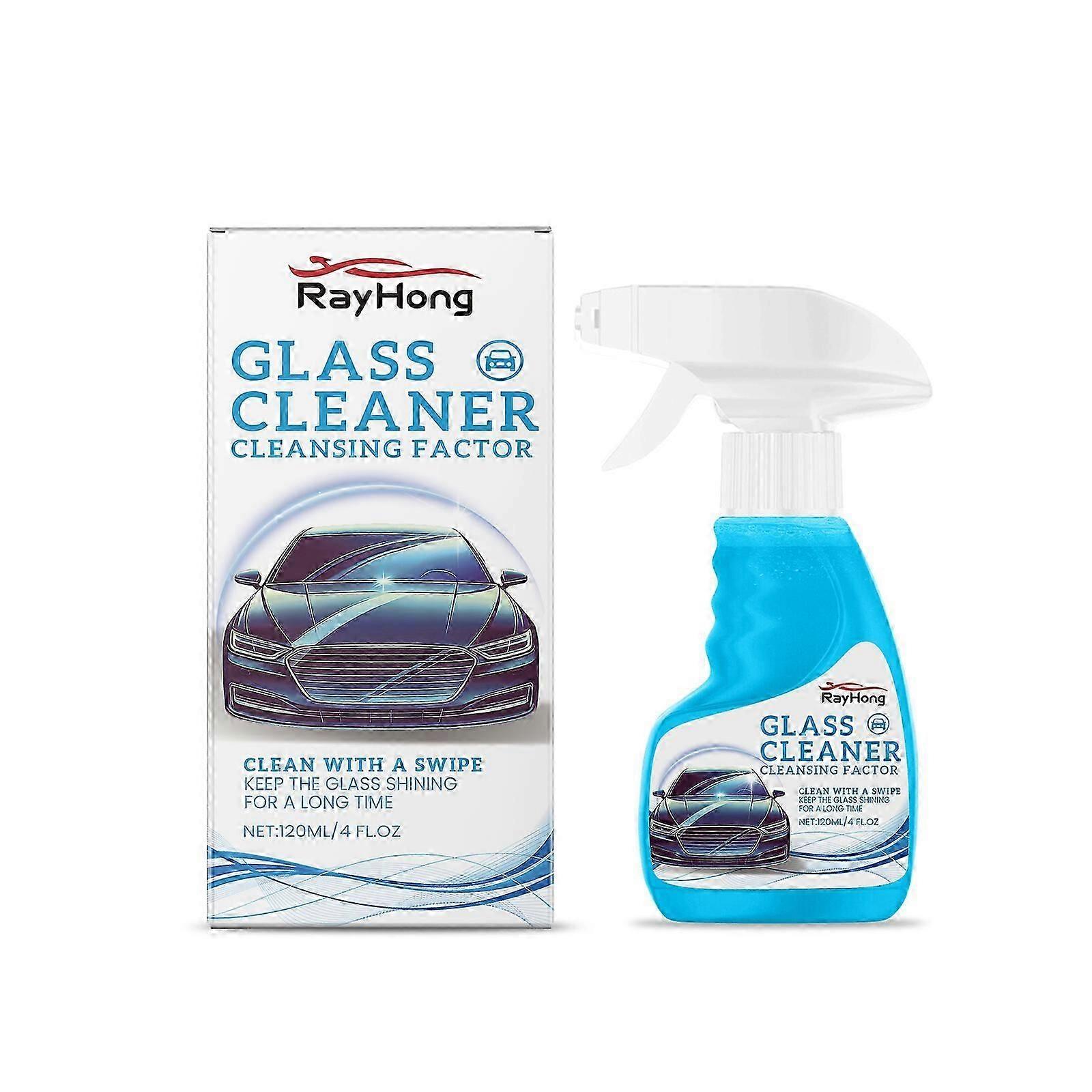 Car Glass Cleaner - Streak-Free, Anti-Rain & Fog, Quick Stain Removal, 120ml