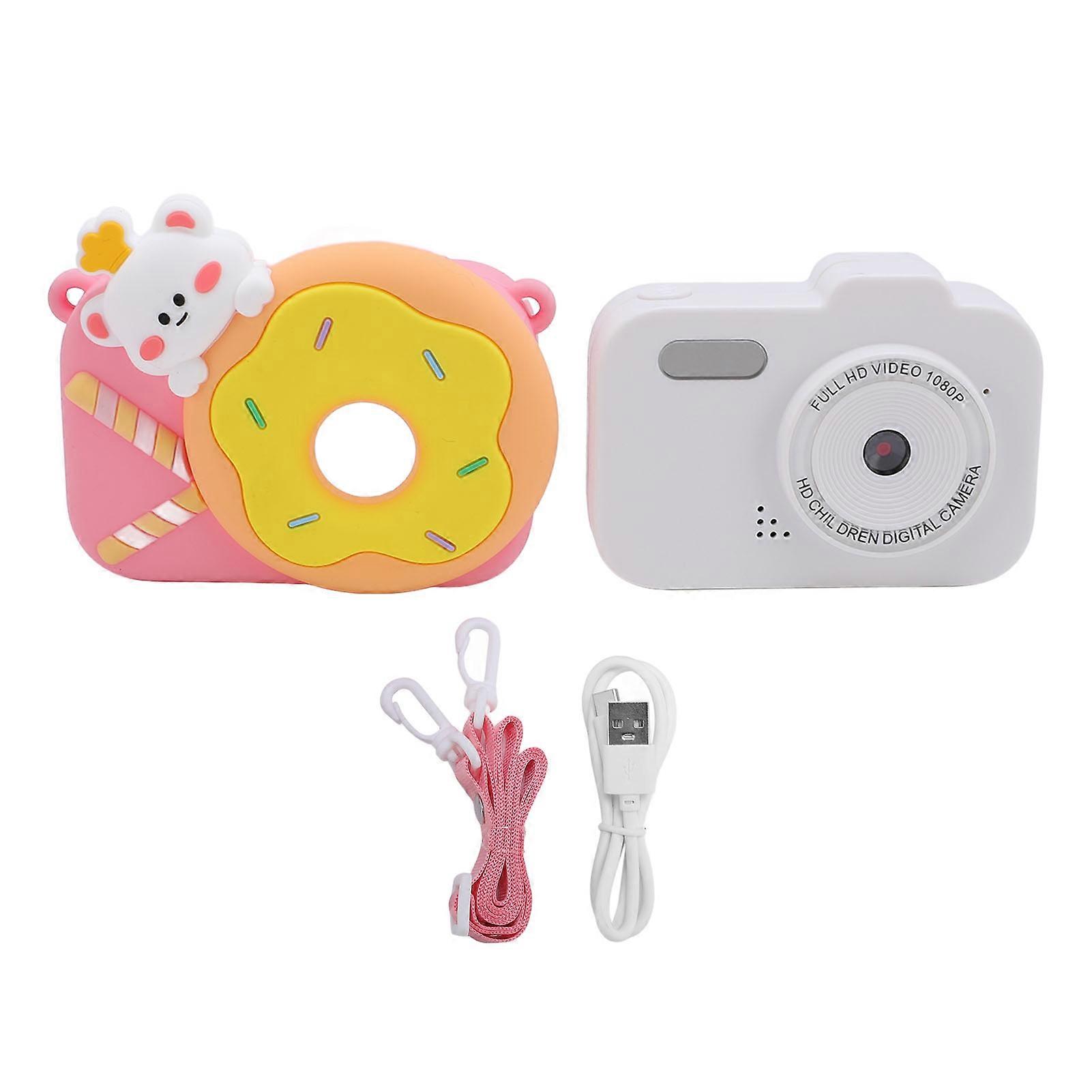 Dual Lens 1080P Digital Auto Focus Compact Small Camera Play Music Games with Various Filters Cartoon Photo Frames Shockproof