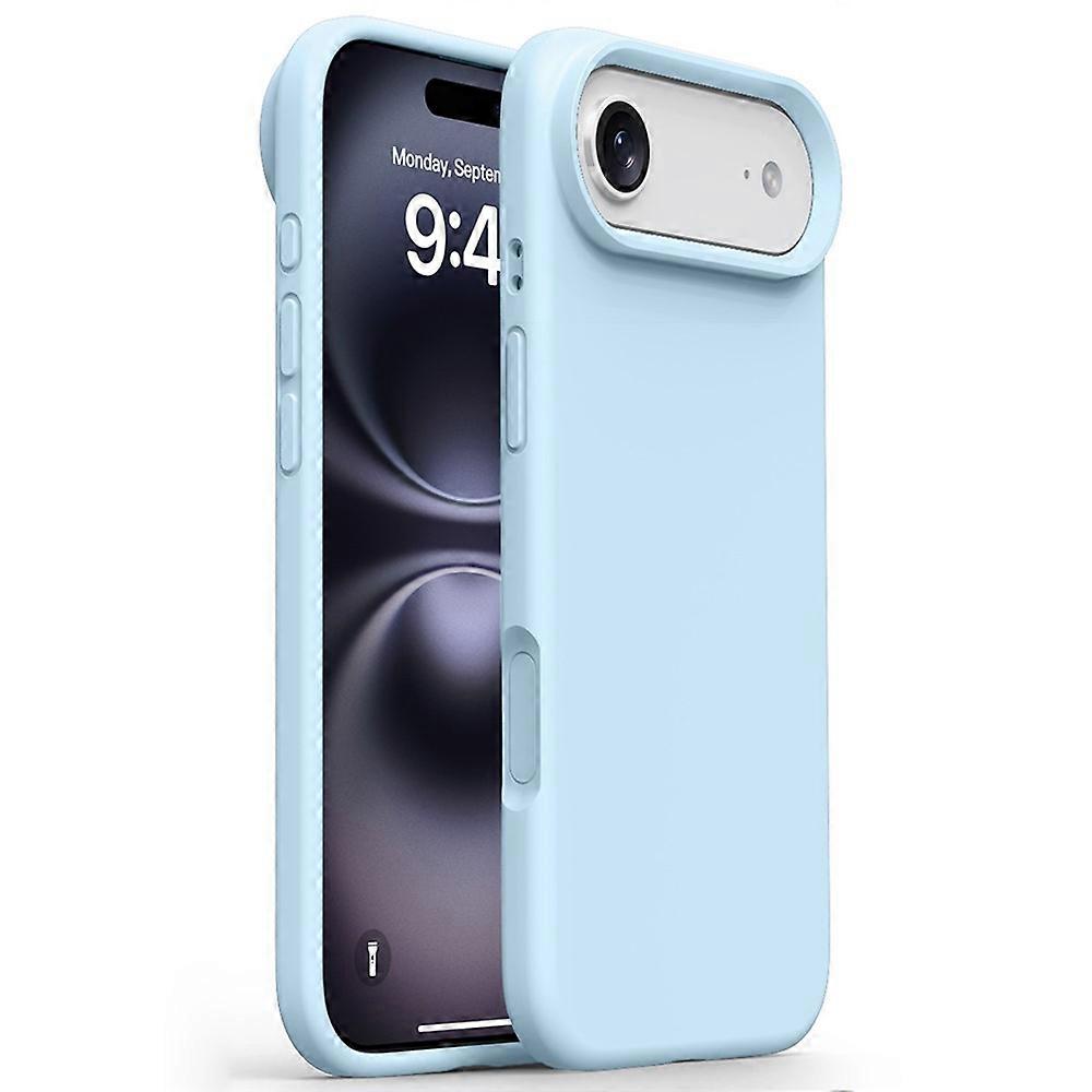 Compatible For iPhone 17 Air Case Soft Microfiber Lining Liquid Silicone + PC Phone Cover