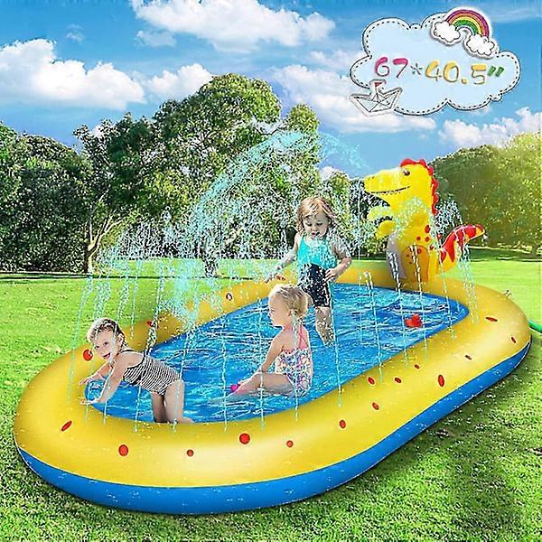 Kids Splash Pools Inflatable Sprinkler Mat Pool for Toddlers Age 3+ and Wading Pool Water Play