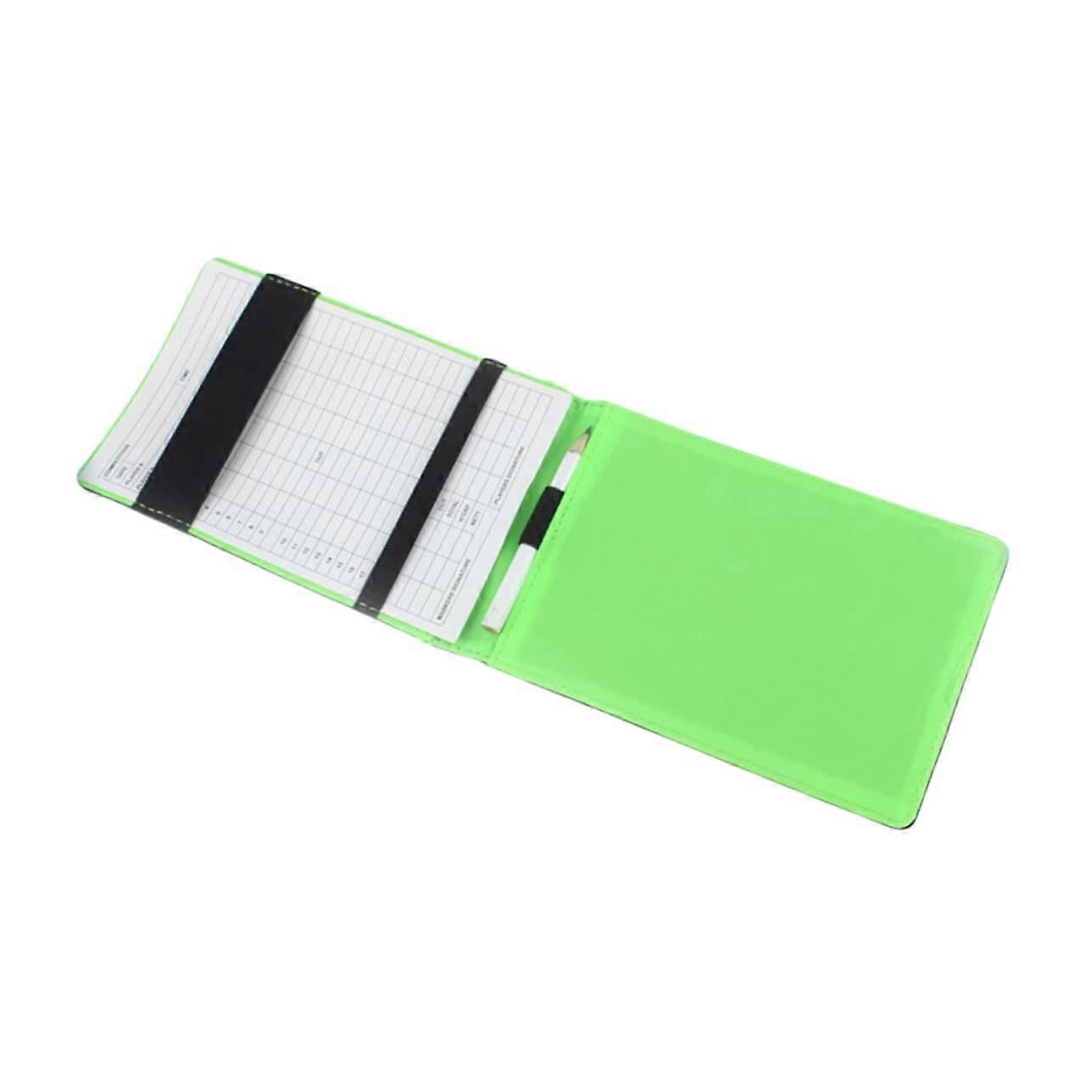 Portable Golf Score Keeping Book Leather Score Recording Notebook For Easy Tracking Fits Standard Scorecards