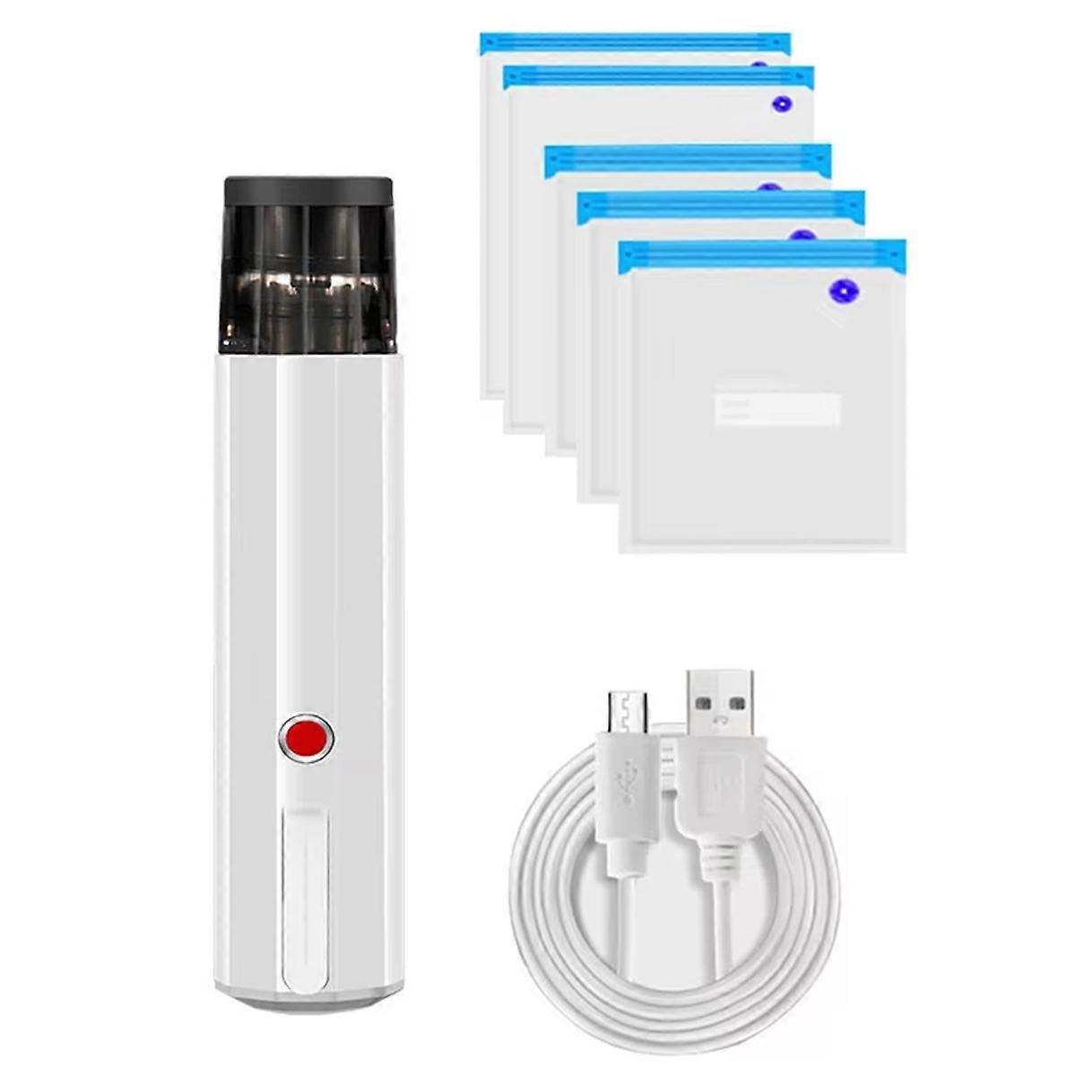 Mini USB Vacuum Sealer for Clothes and Food, Compact Storage Pump