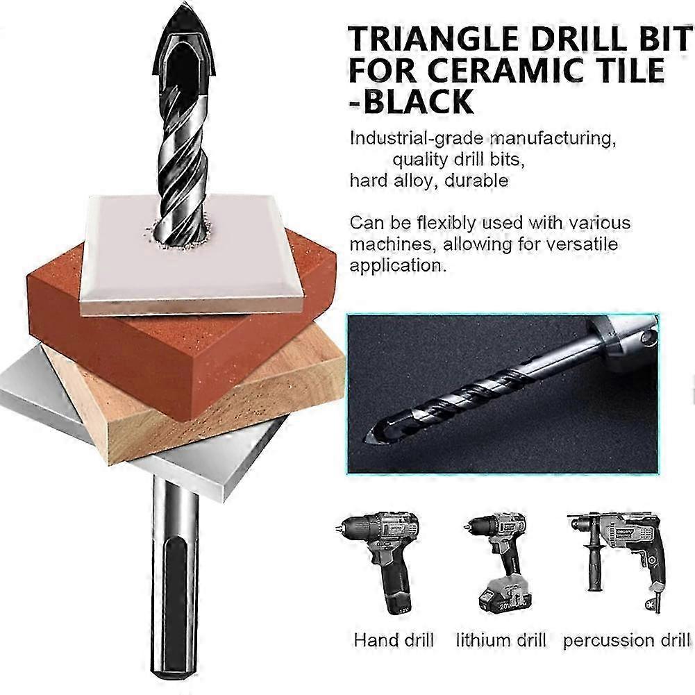 Masonry Drill Bit Set,Professional Carbide Drill Bits,Set (1/8-1/2In)