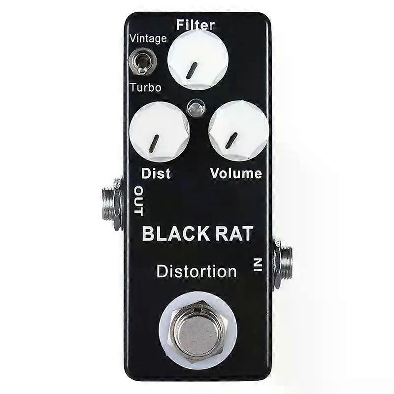 Mosky Black RAT Distortion Mini Guitar Effect Pedal