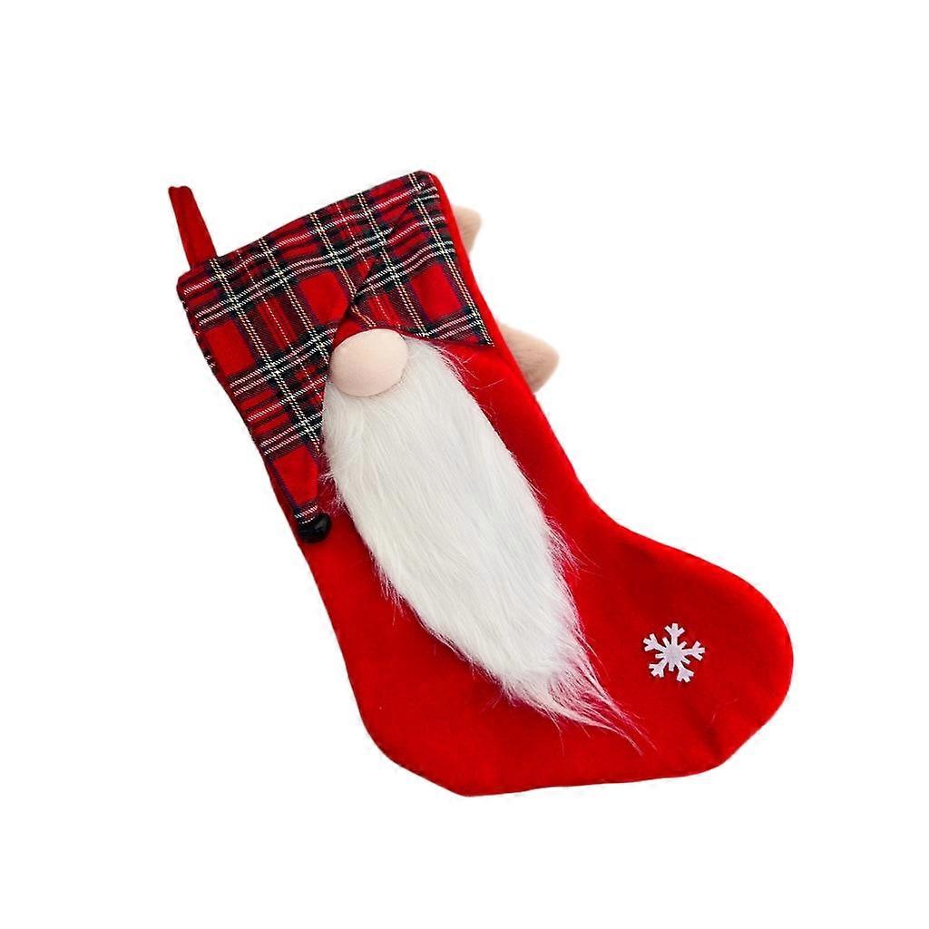 Christmas stocking, made of polyester fiber, adds festive atmosphere when hung by the bedside or on the tree