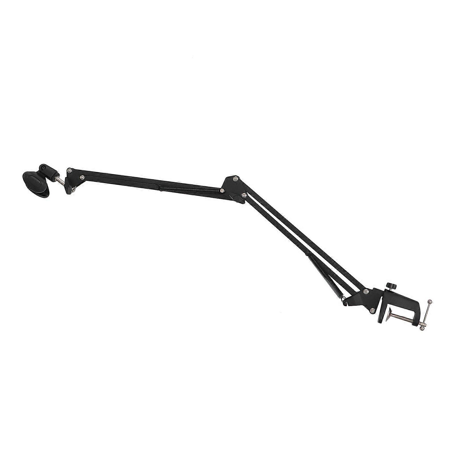 Foxnovo 1 Set Broadcasting Studio Microphone Suspension Boom Scissor Arm Stand Black
