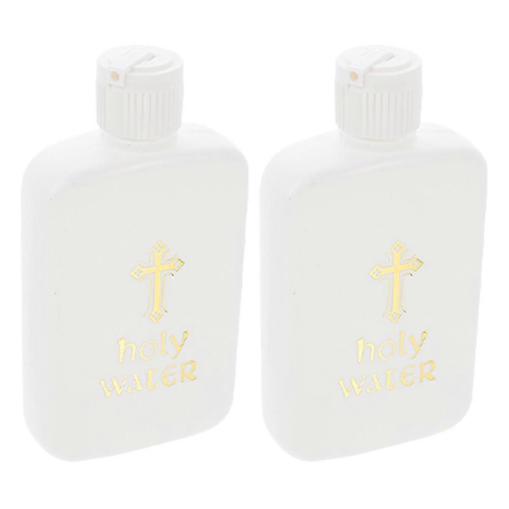 Holy Water Containers for Religious Use White PE Material 100ml Mini bottles for Ceremonies and Decor