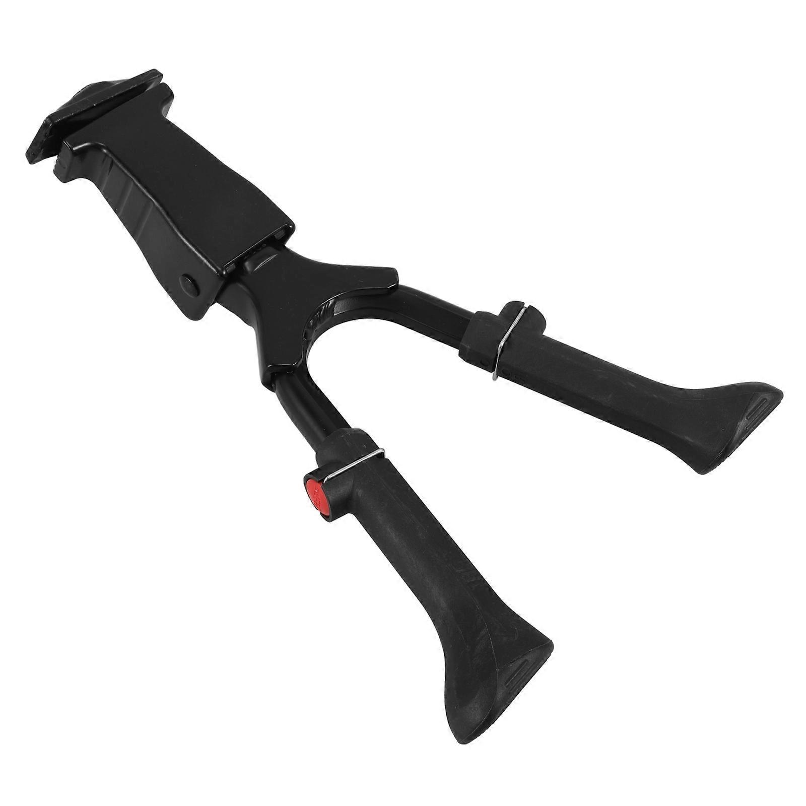 Double Leg Kickstand Cyclists High Stability Adjustable Length Aluminum Alloy Black 1Pcs