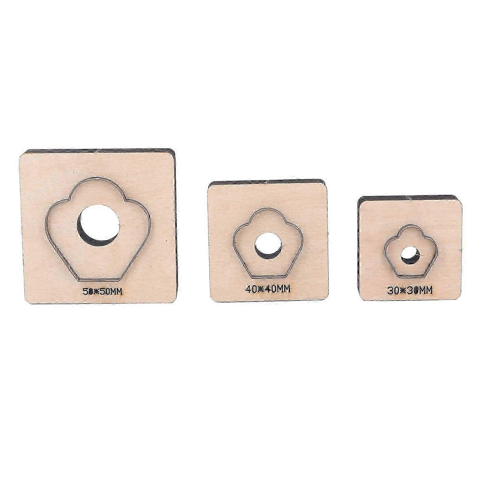 2025 أحدث طراز 3 قطع جلد اللكم قطع يموت زهرة البتلة شكل الجلود