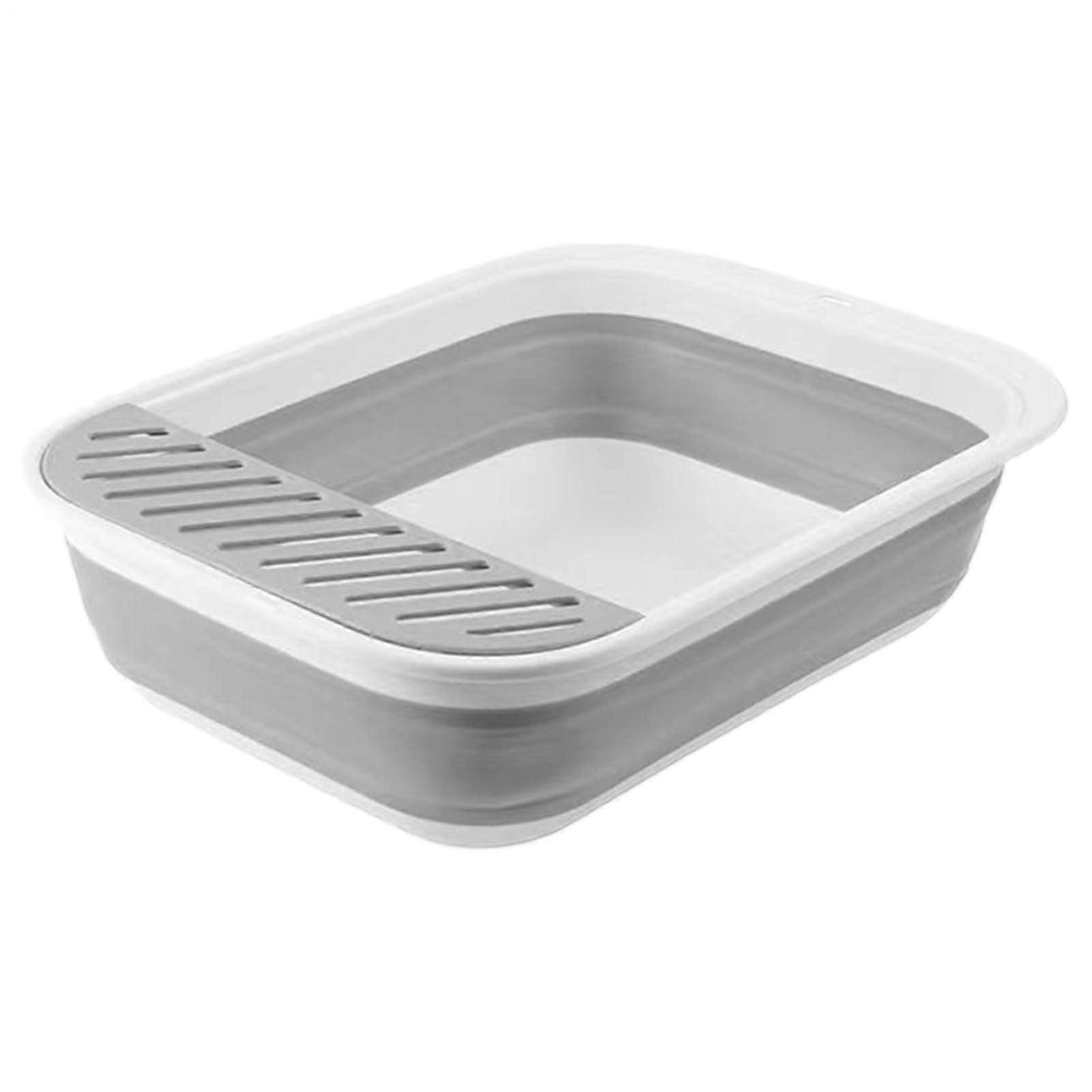 Cat Litter Box Portable Folding Travel Litter Box Open Pedal Pet Litter Tray Safe For Small Cats Kittens For Home