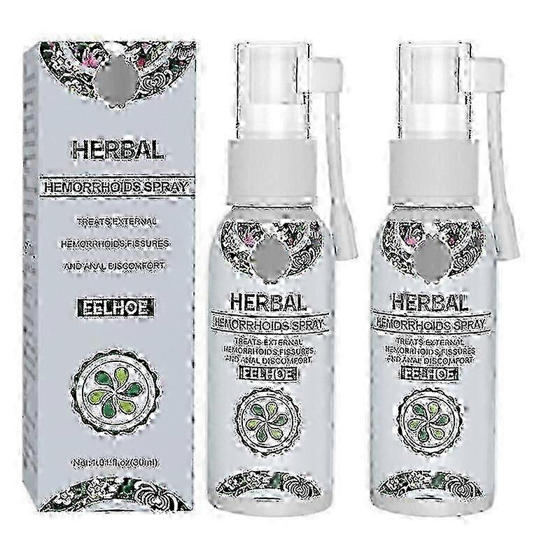 2pcs Hemorrhoid Treatment Spray Natural Herbal Essence No Stimulation Spray
