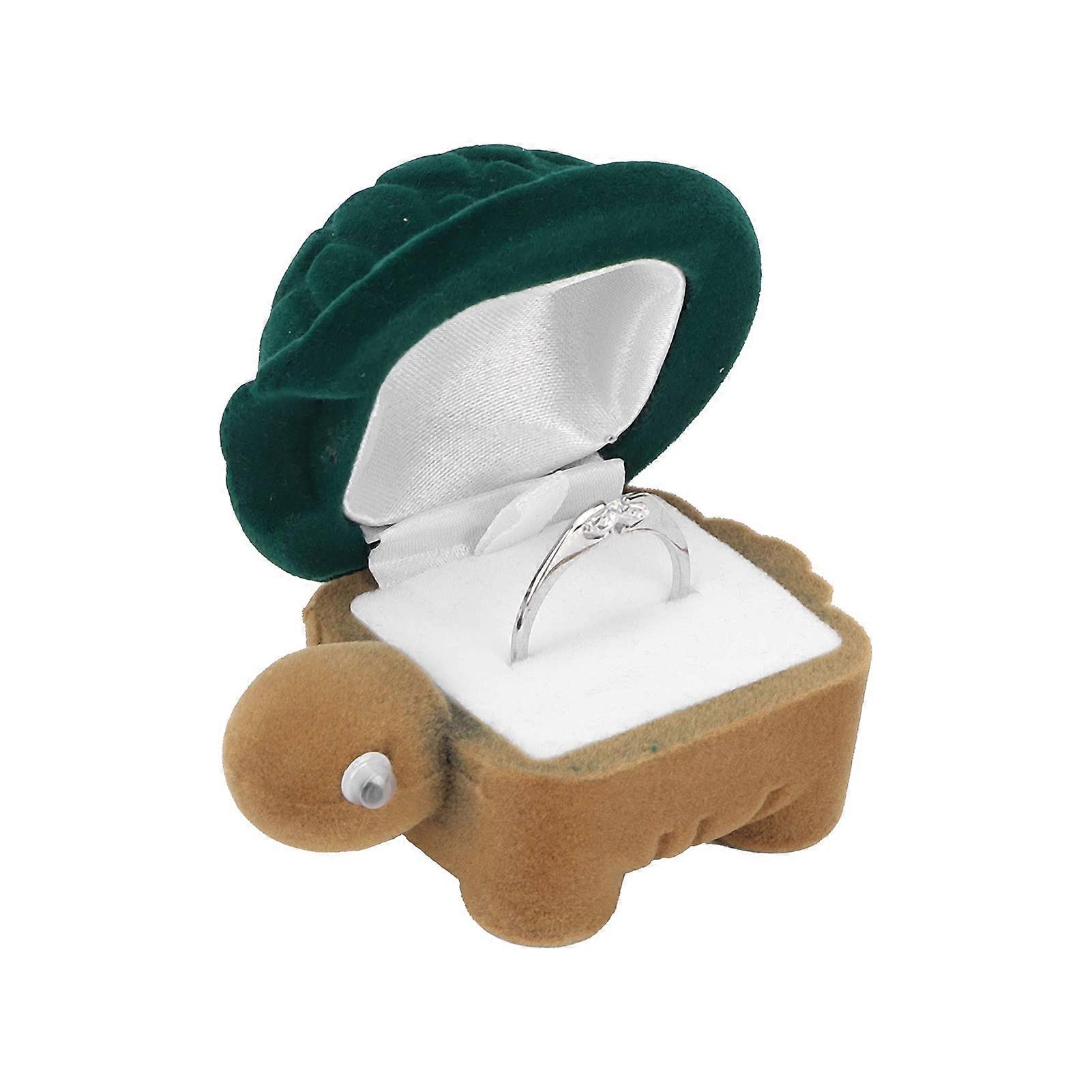 Ring Box, Earring Storage Box, Cartoon Turtle Wedding Ring Box, Cute Jewelry Protective Box, Small Ring Storage Gift Box