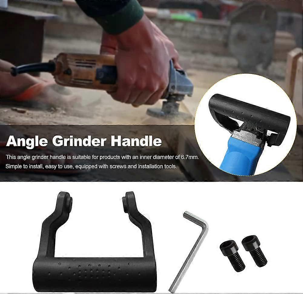 Replacement Angle Grinder Handle -BR-Vie 6.7mm Thread Diameter Plastic Auxiliary