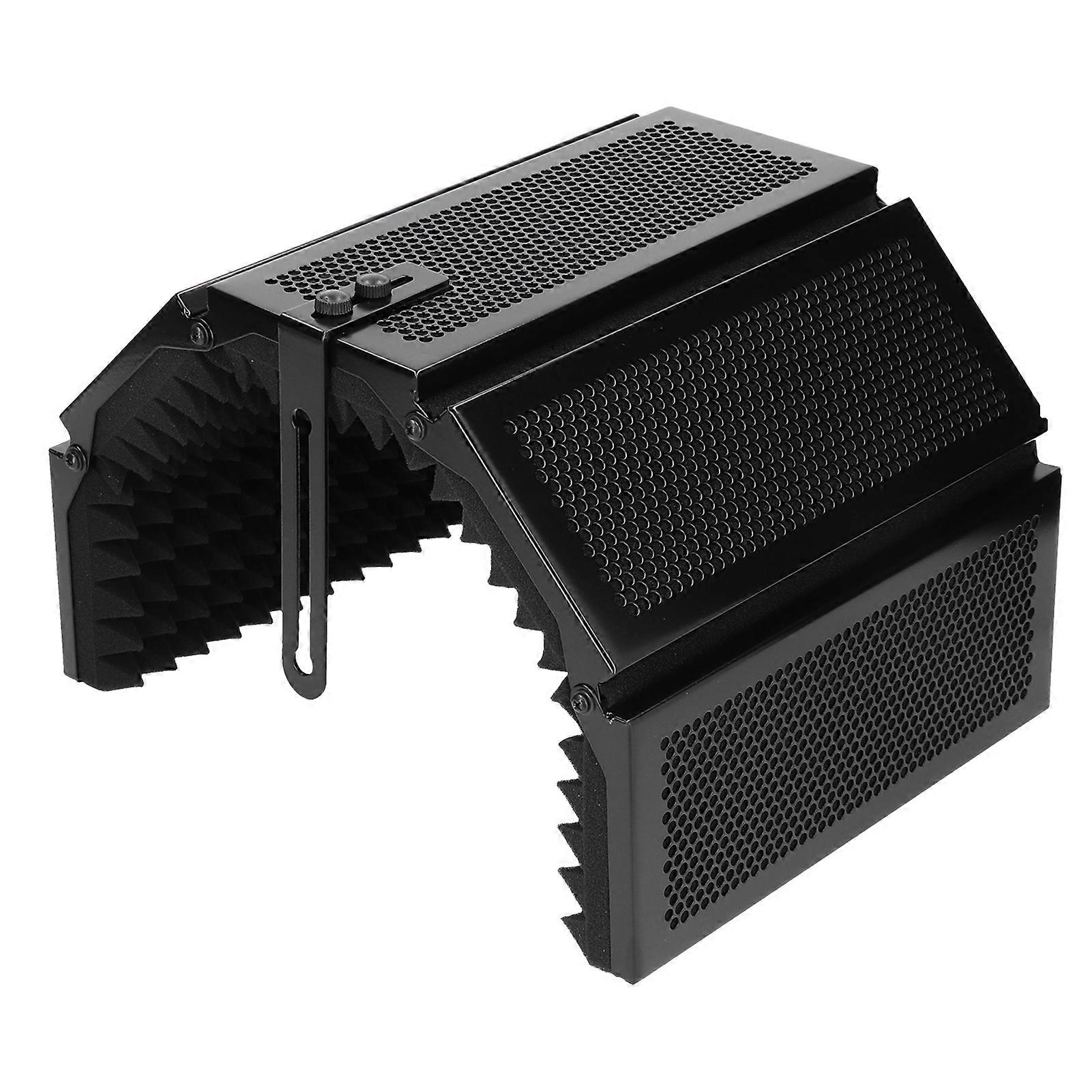 Professional 5-Panel Microphone Isolation Cover 59.7x30x28.2cm Foam