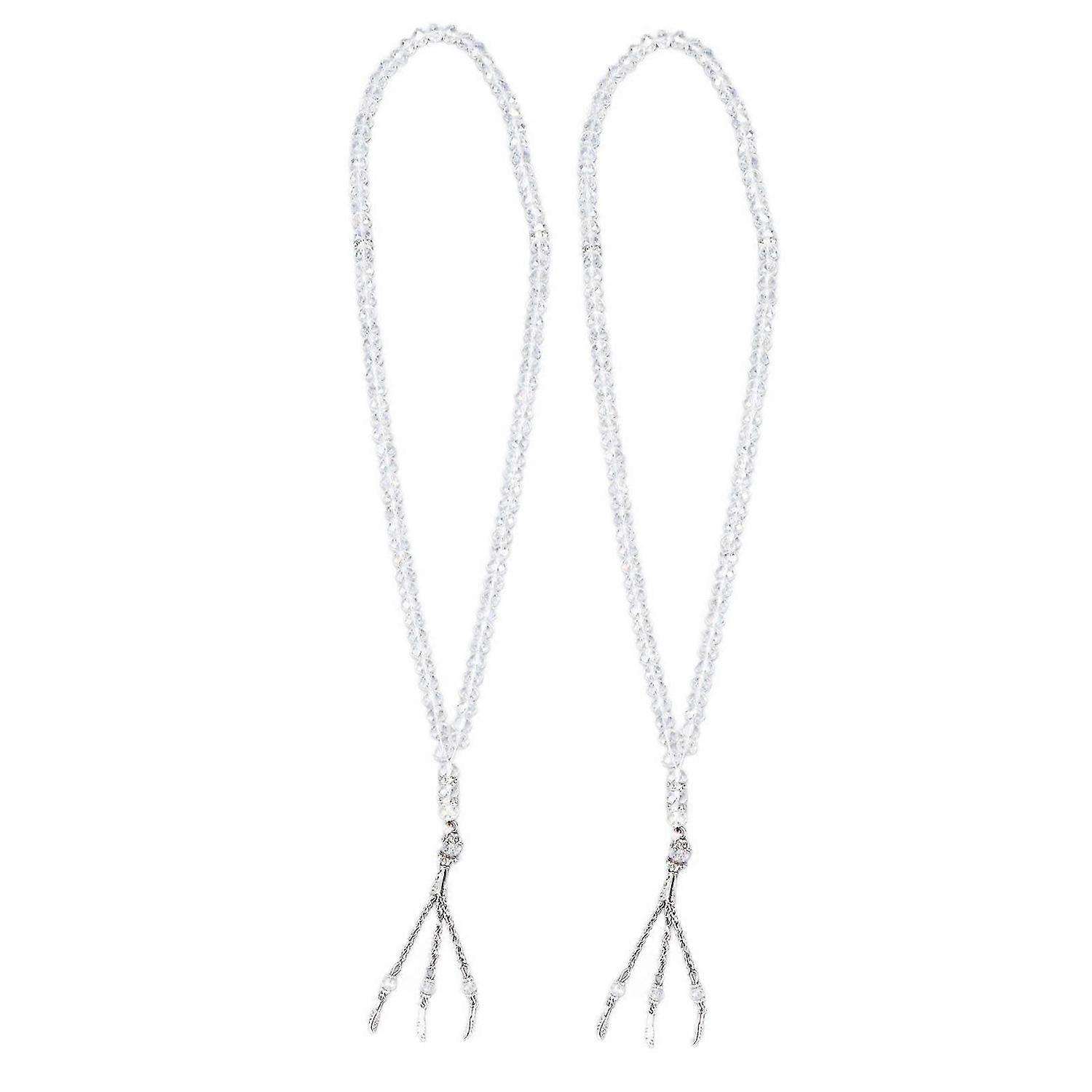 2025 Latest Model 2PCS Prayer Beads Transparent Texture Fine Workmanship