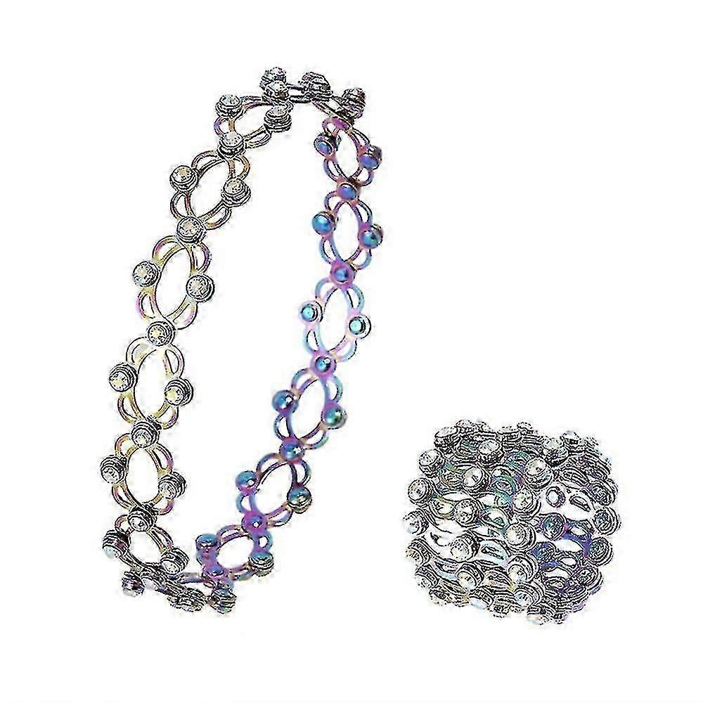 Adjustable 2-in-1 Foldable Ring Bracelet & Retractable Jewelry with Size Customization