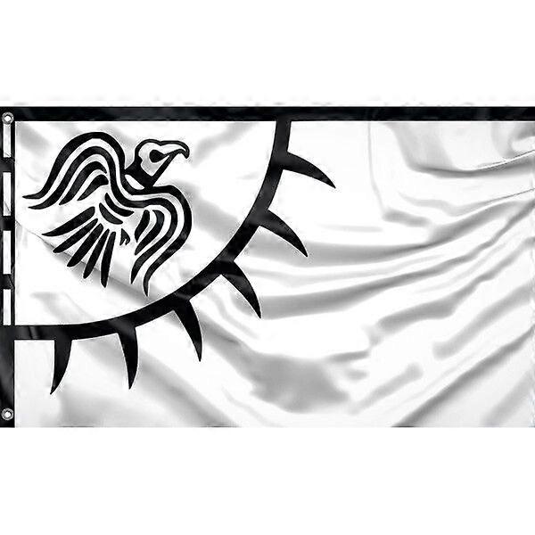 Viking Corbeau Drapeau Motif 350