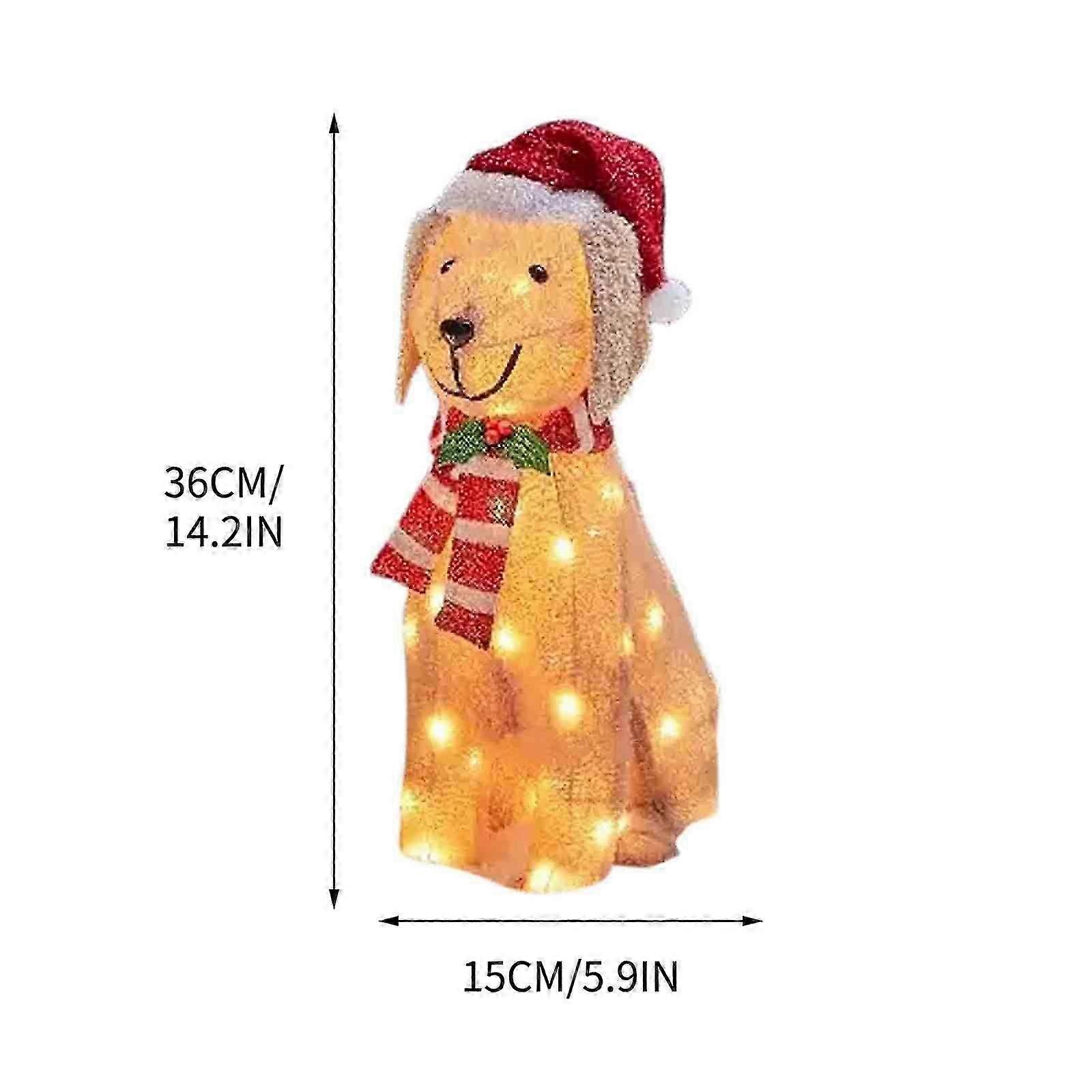 Christmas Dog Light String, Courtyard Decoration with LED Lights for Festive Scene Decoration