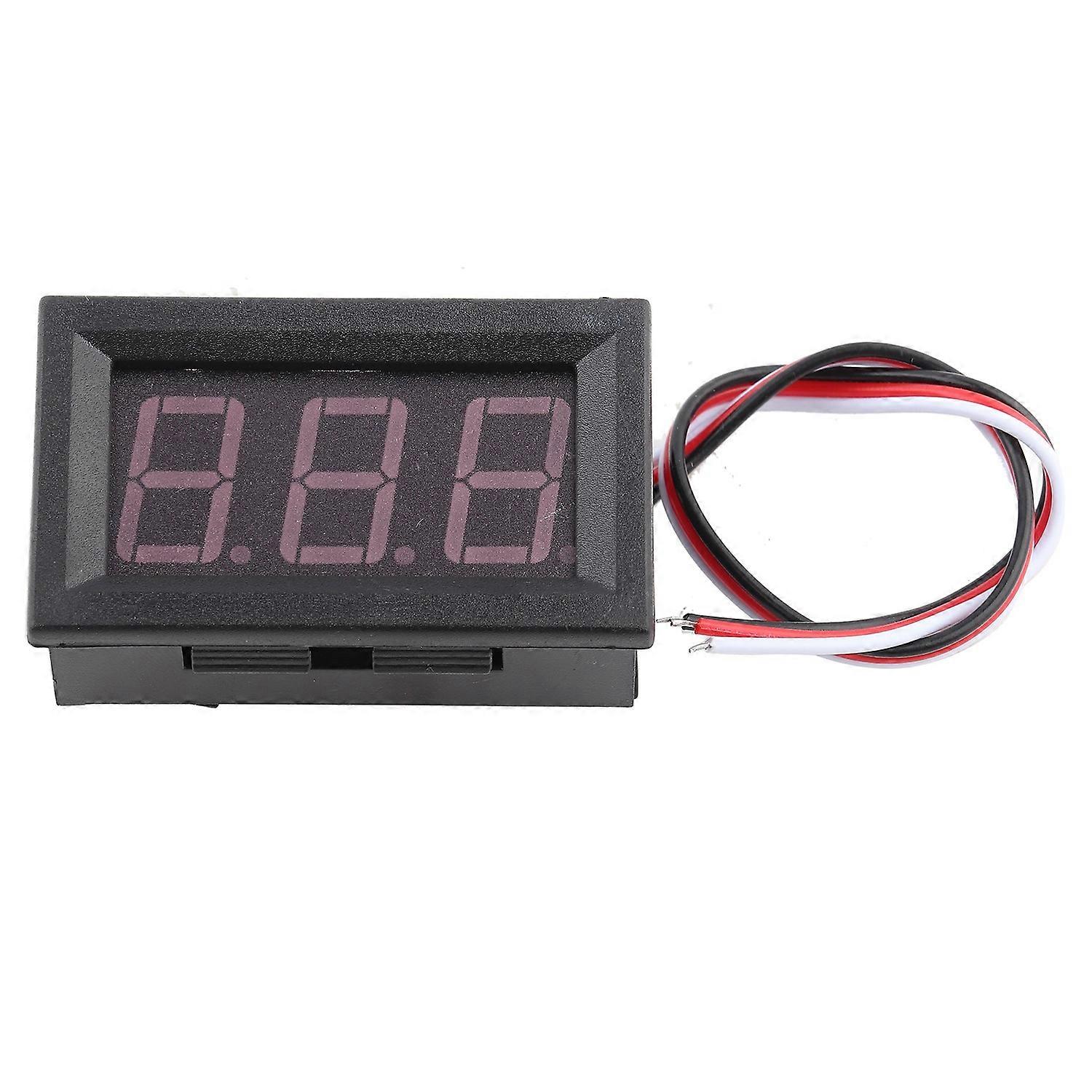 Features:
Has high accuracy voltmeter, measurement range is DC 0-100V.
3 digits LED display the meas