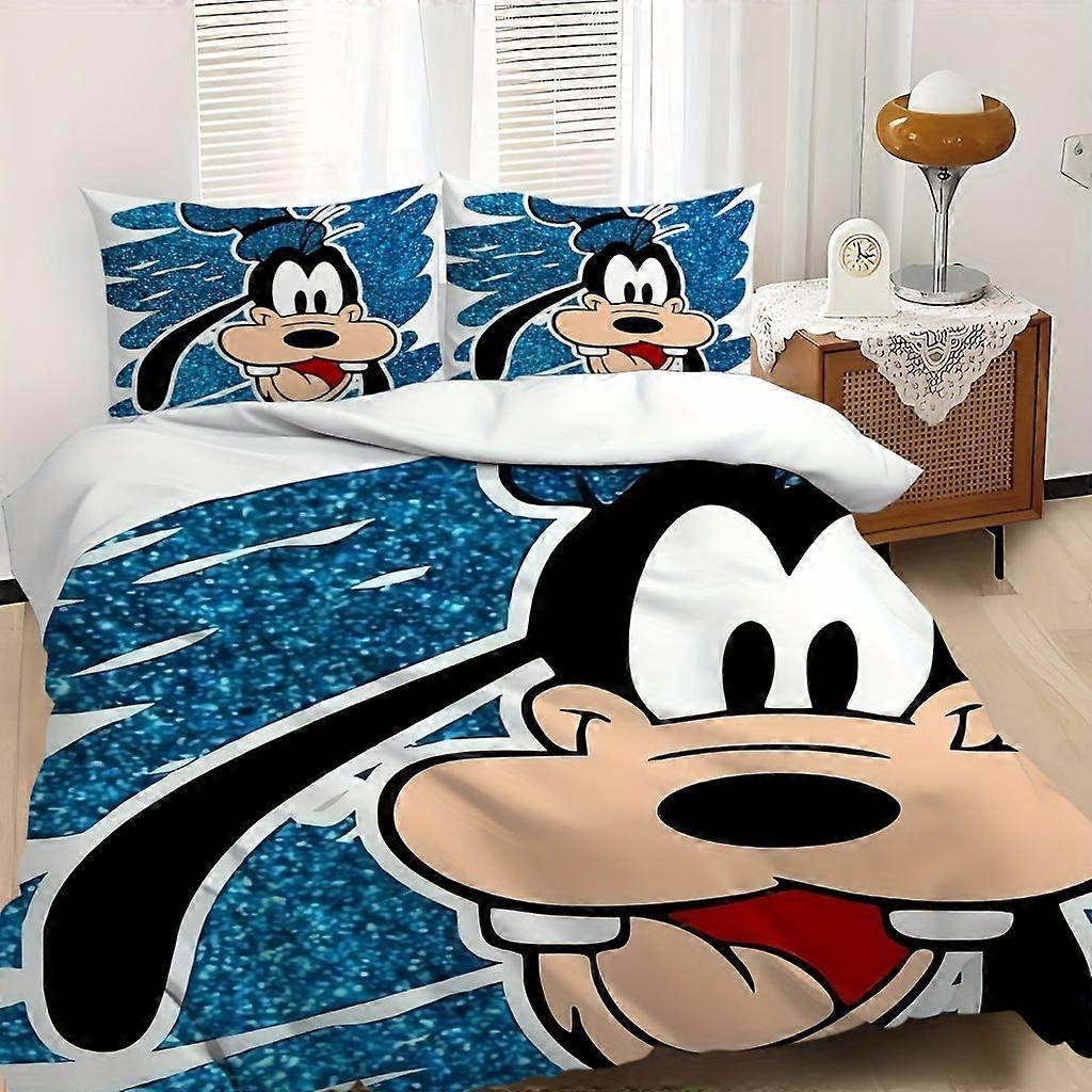 TE1326 Mother'S Day 3pcs Mickey Mouse Cartoon Pattern Quilt Cover Bedding Set Super Soft Machine Washable Suitable for Various Scenes Sui