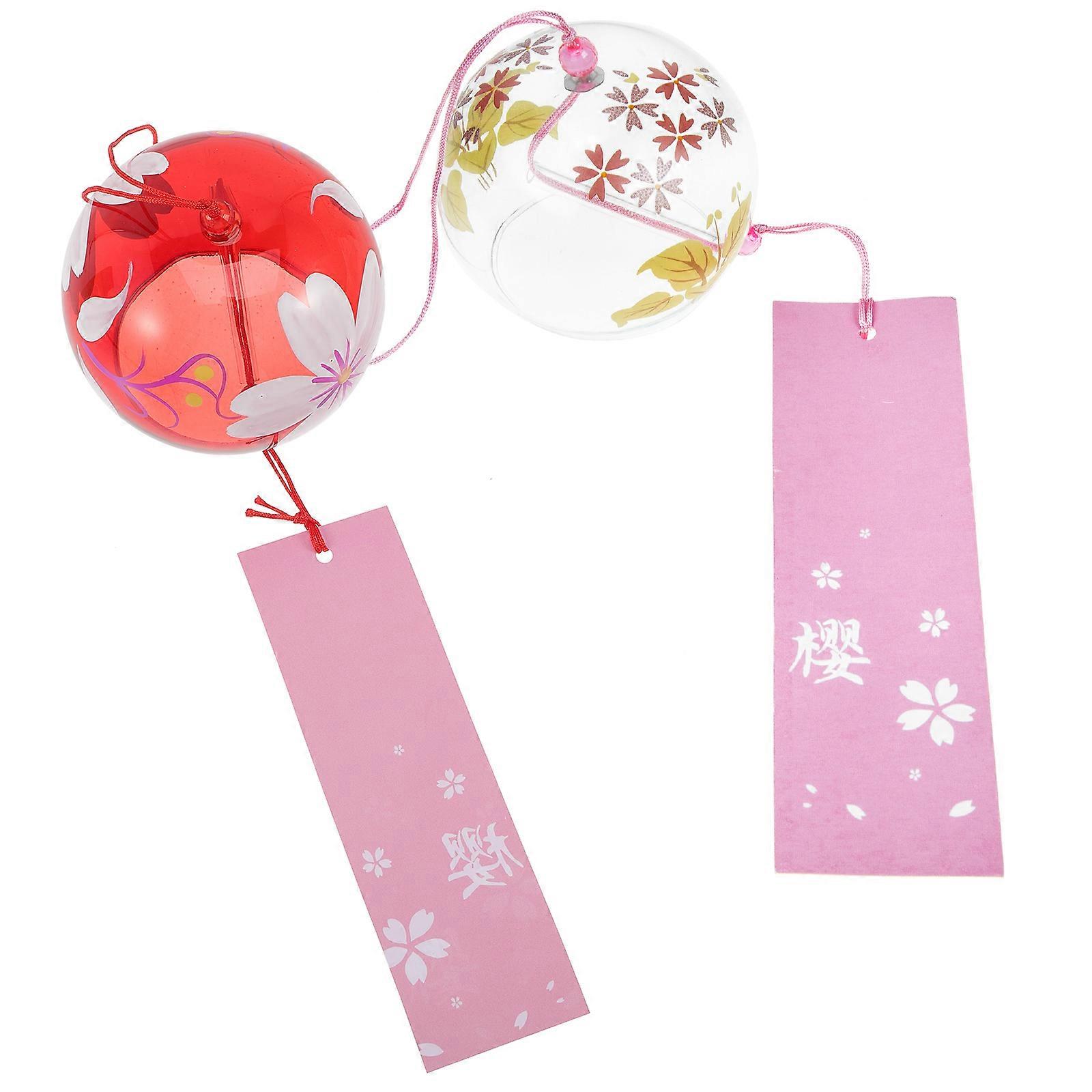 Glass Wind Chime Japanese- Bell Decorative 10Pcs Set