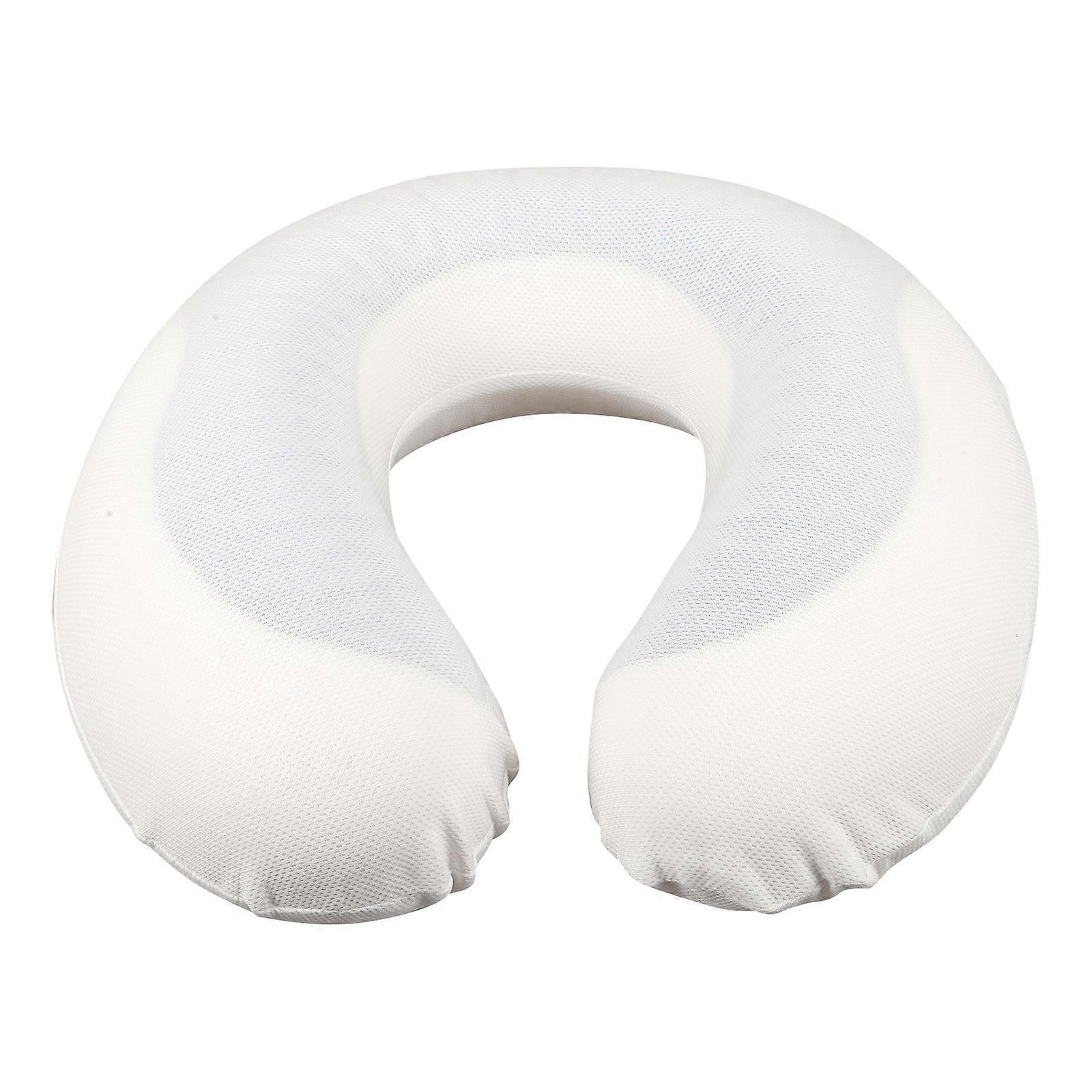 White Neck Pillow U Shape Pillow Delivering Relaxing Neck Support 2Pcs