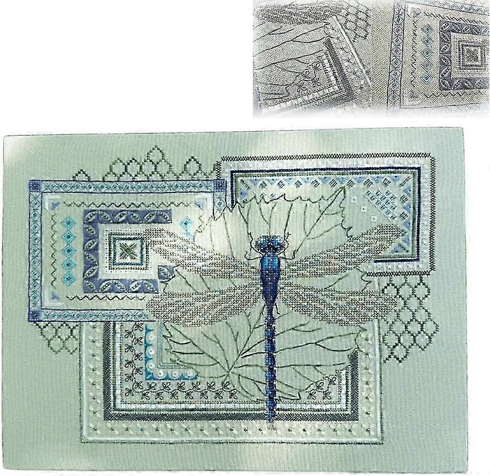 Geometric Cross Stitch Kit Suitable for Adults and Beginners DIY Colorful Printed Embroidery