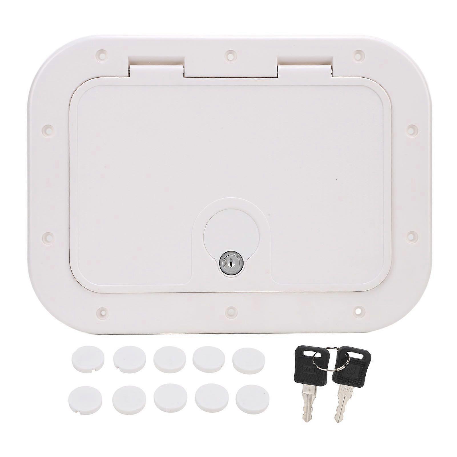 12 X 8 Inch Boat Deck Hatch with Safety Lock and Key Excellent Sealing UV Resistant for Boat Yacht RV