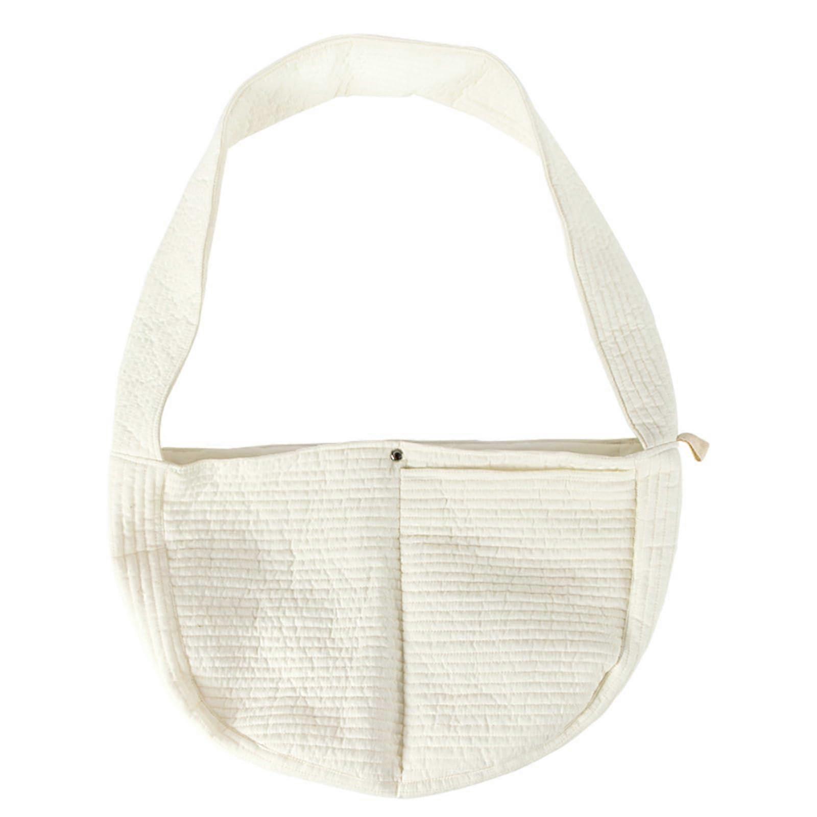 Dog Shoulder Bag for Cats and Small Dogs, Portable Pet Carrier with Large Breathable Strap, 43x11x29cm