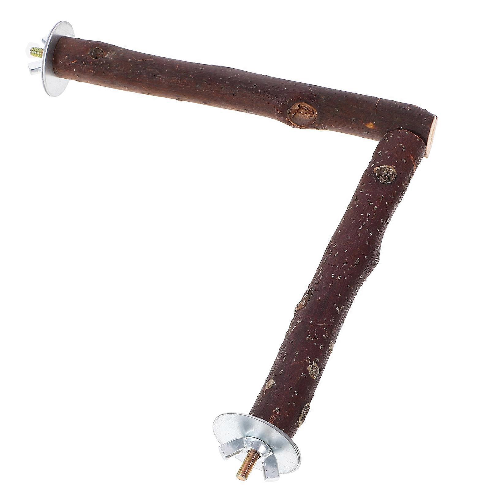 Parrot Perch Wooden Bird Stand for Pet Use 4Pcs Natural Wood Sticks