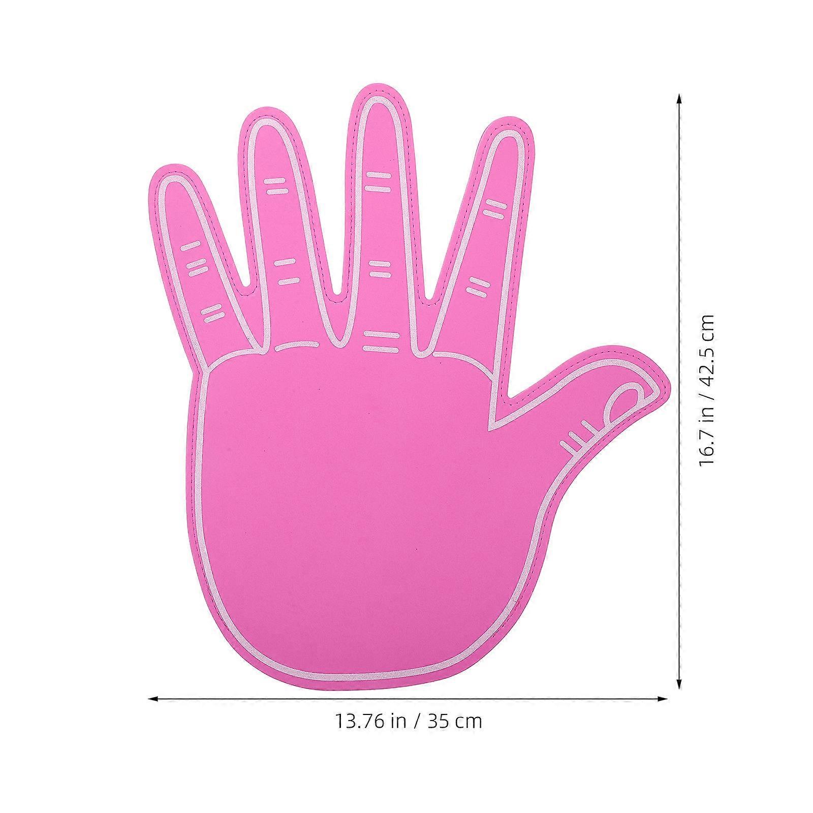 Sports Fan Foam Finger Giant Foam Hand for Performances Pink Eva Foam for 1Pcs