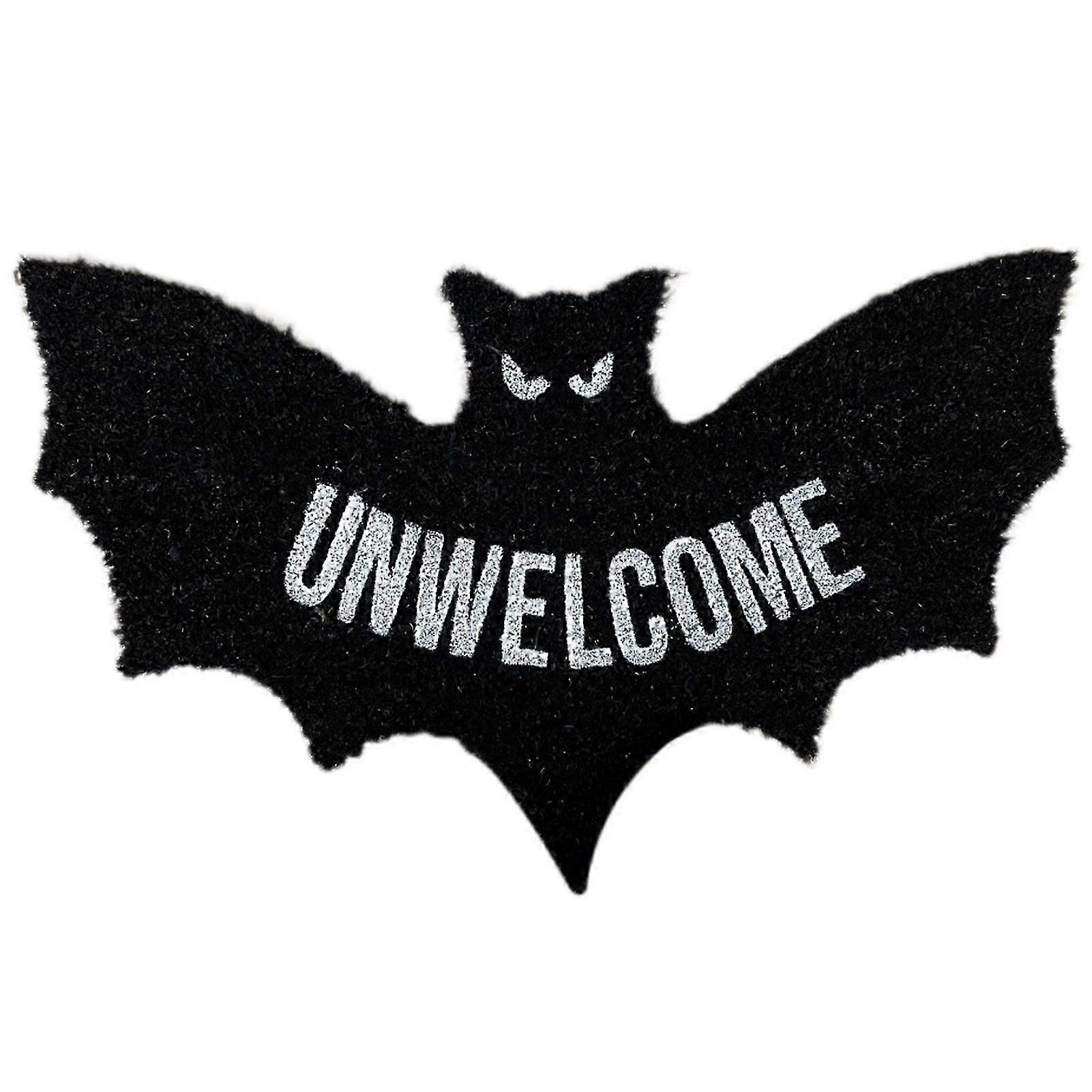 Halloween Welcome Doormat Spooky Non-Slip Front Door Mat for Haunted House and Festive Holiday Decor