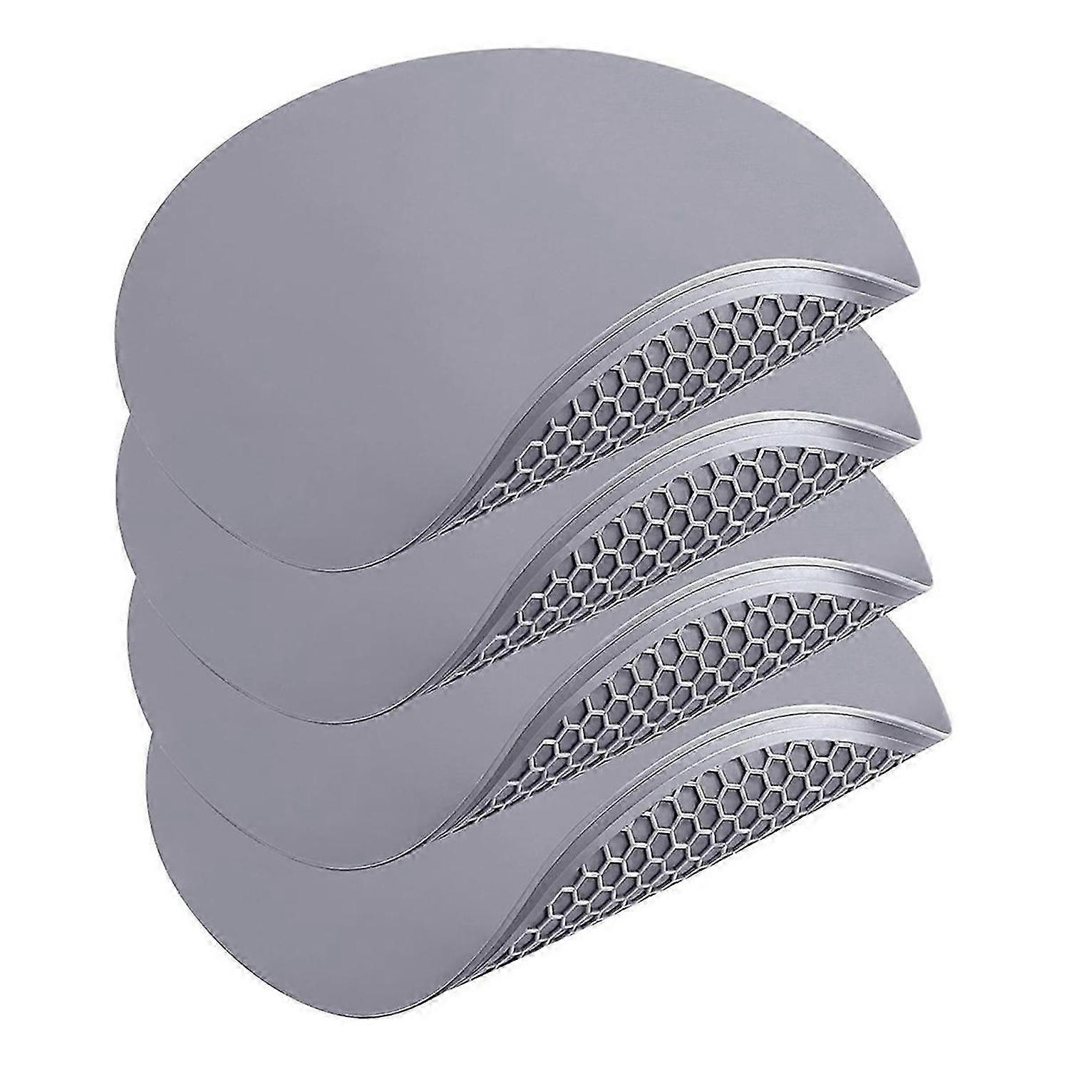 Silicone Microwave Mat - Round 12inchx12inch - 4pcs Heat Multifunctional Mat, Splatter Guard, Trivet