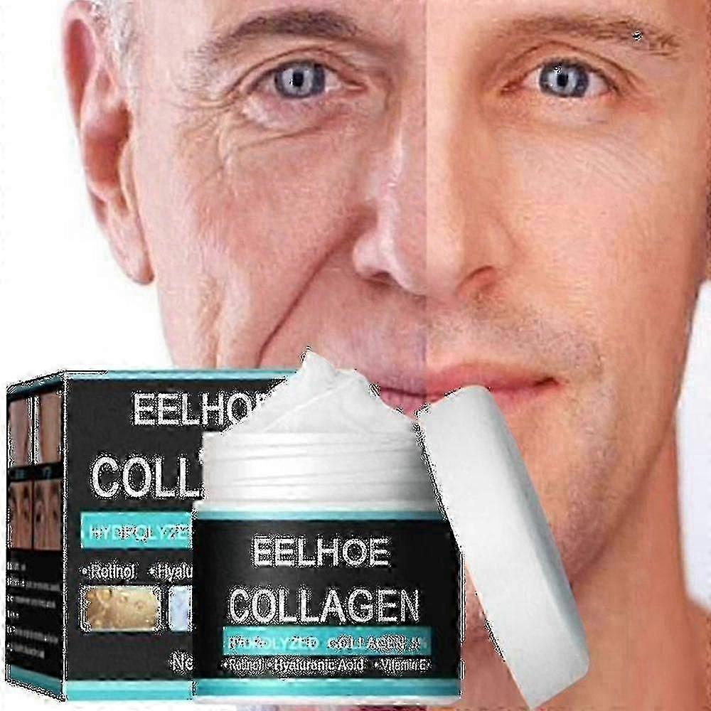 كريم الكولاجين المضاد للتجاعيد للرجال الهيالورونيك يزيل التجاعيد ترطيب مضاد للشيخوخة شد رفع تبييض تفتيح Sz