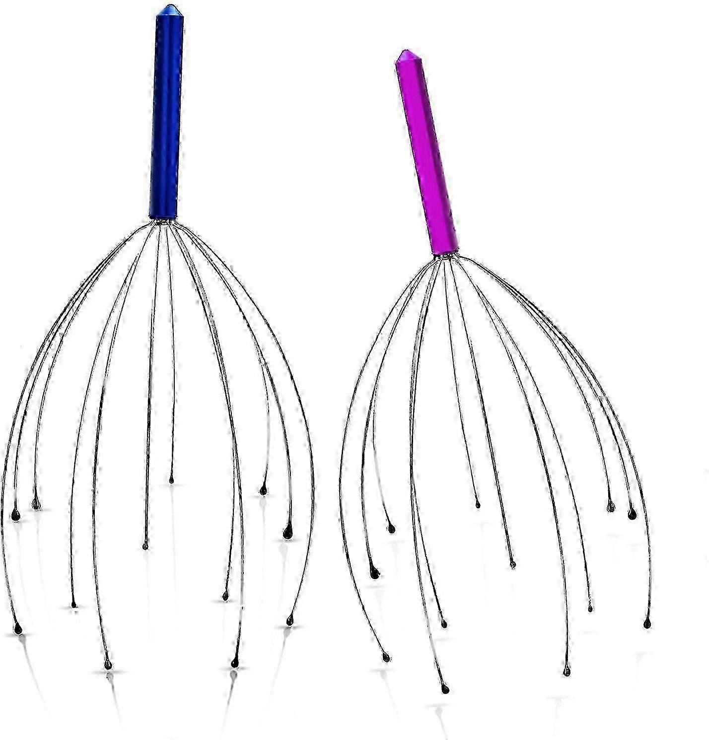 Tragbare Kopfhautmassagegeräte, 2er-Pack, verschiedene Farben