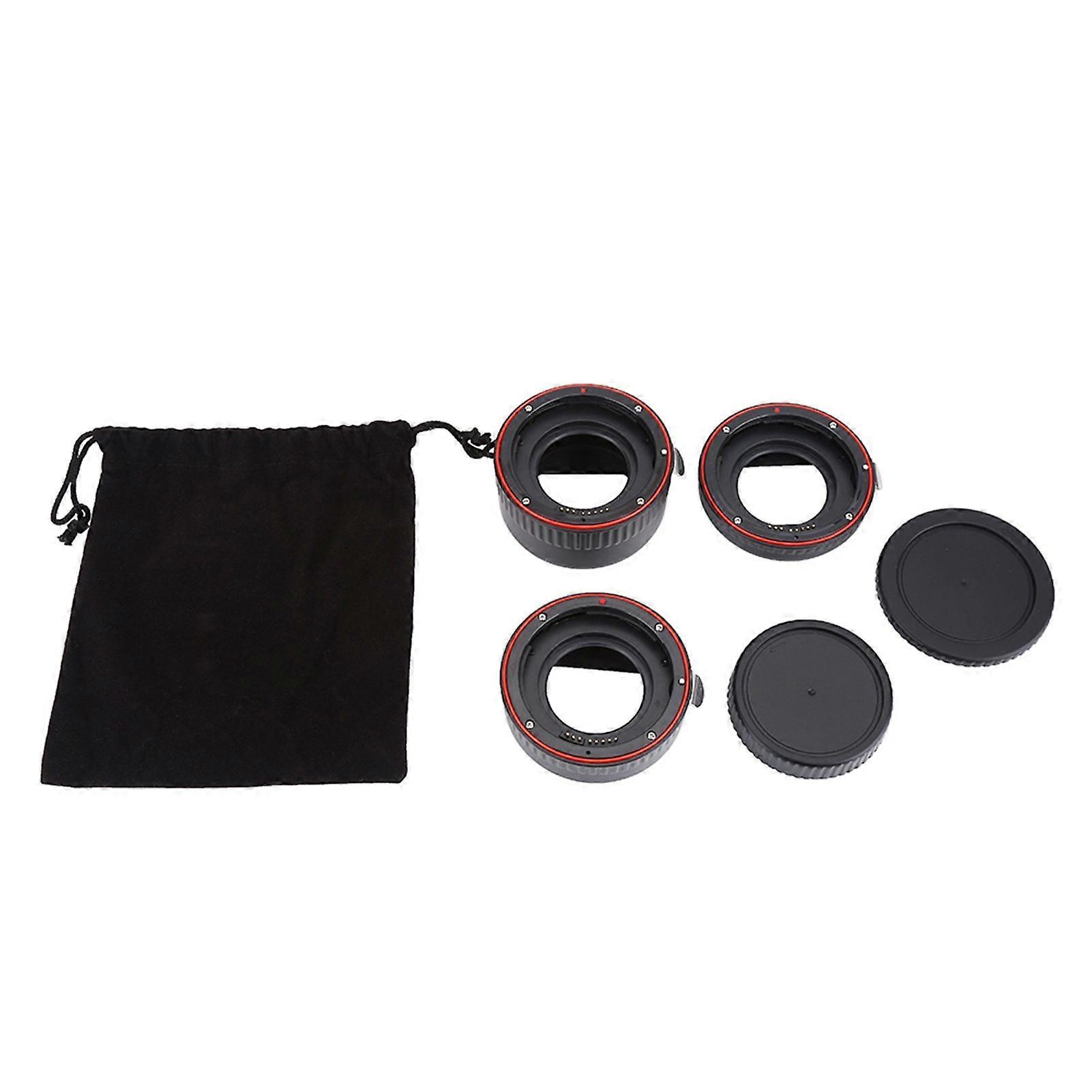 Auto Focusing Macro Extension Lens Adapter Tube Rings Set for EF Mount