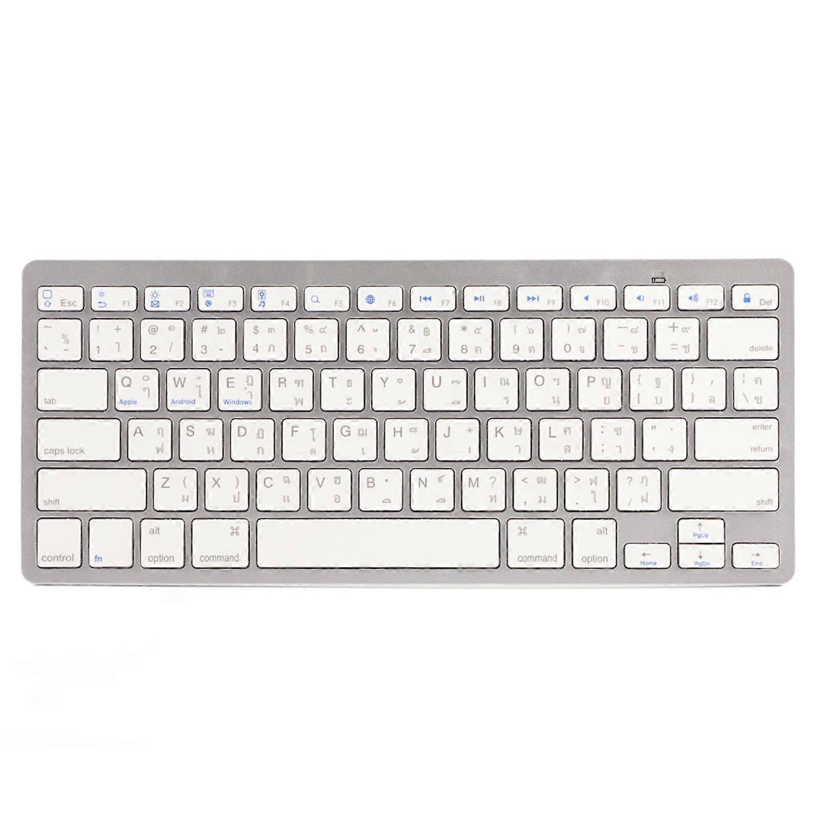 MultiFunctional Thai UltraThin Wireless Bluetooth Keyboard For WindowS Android