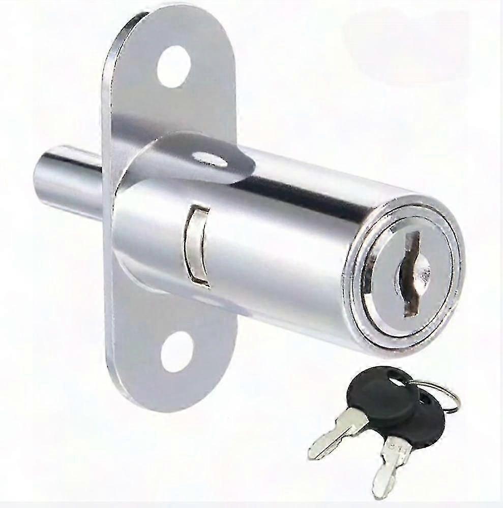 Push Cylinder Cabinet Lock for Sliding Door, Adjustable Bolt Lock for Secure Sliding Door Mechanism