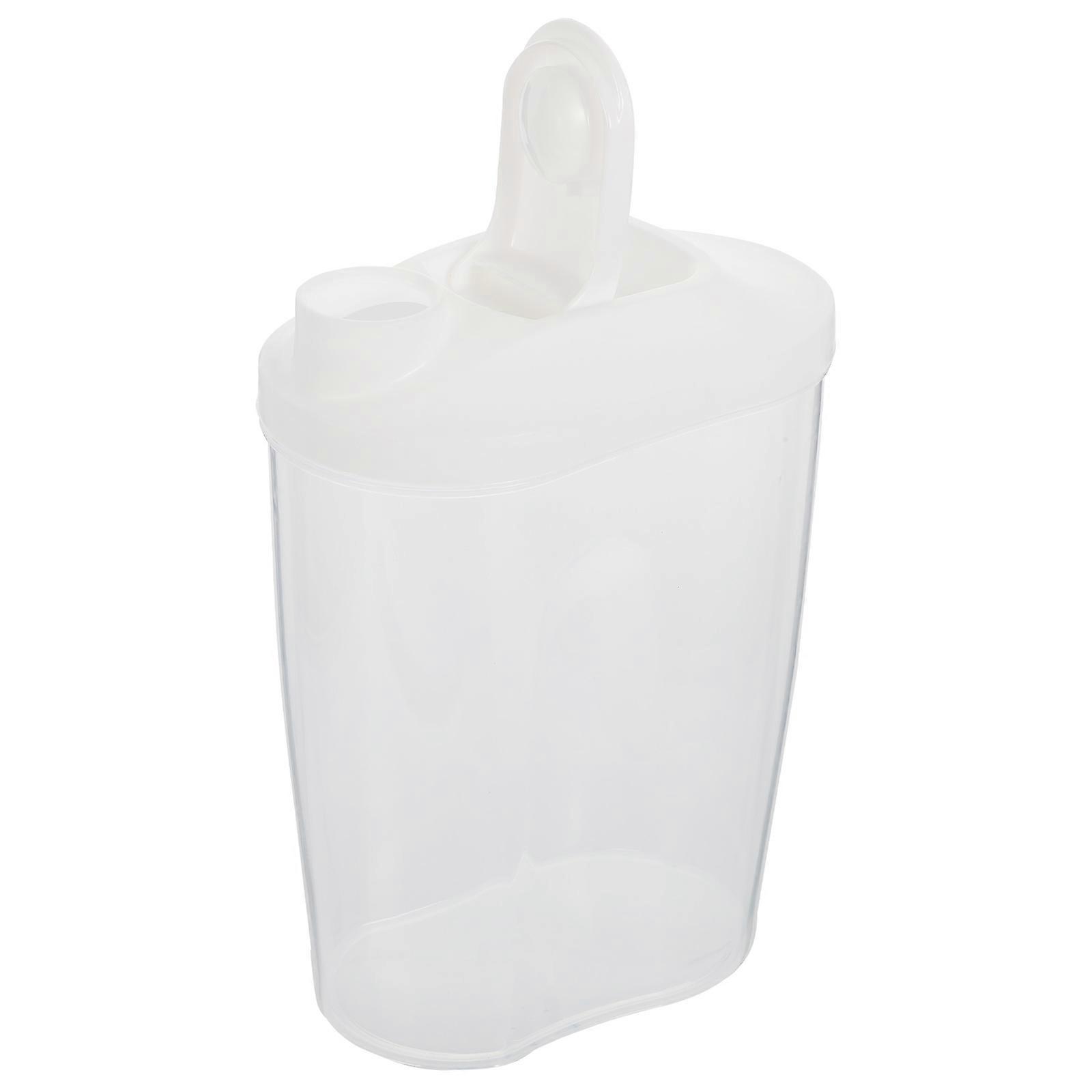 Sealed Storage Jar Food Container for Storage 1Pcs White Plastic Jar